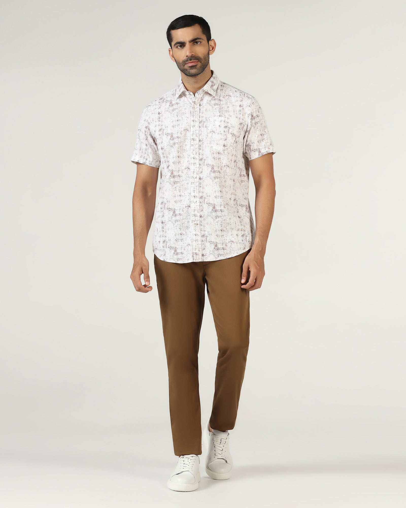 Chocolate Sauce Half Sleeve Printed Shirt - Howie