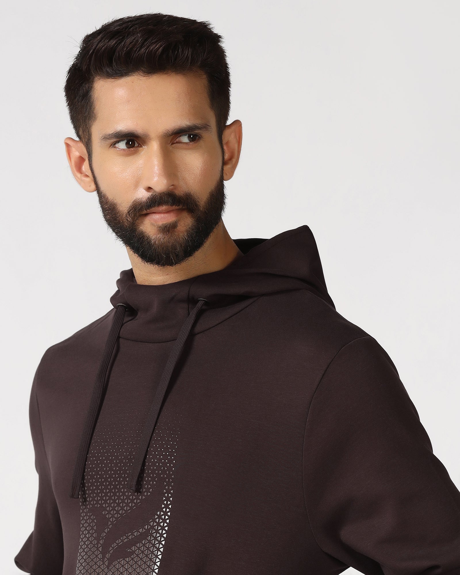 Chocolate Sauce Hoodie Solid Sweatshirt - Tempo