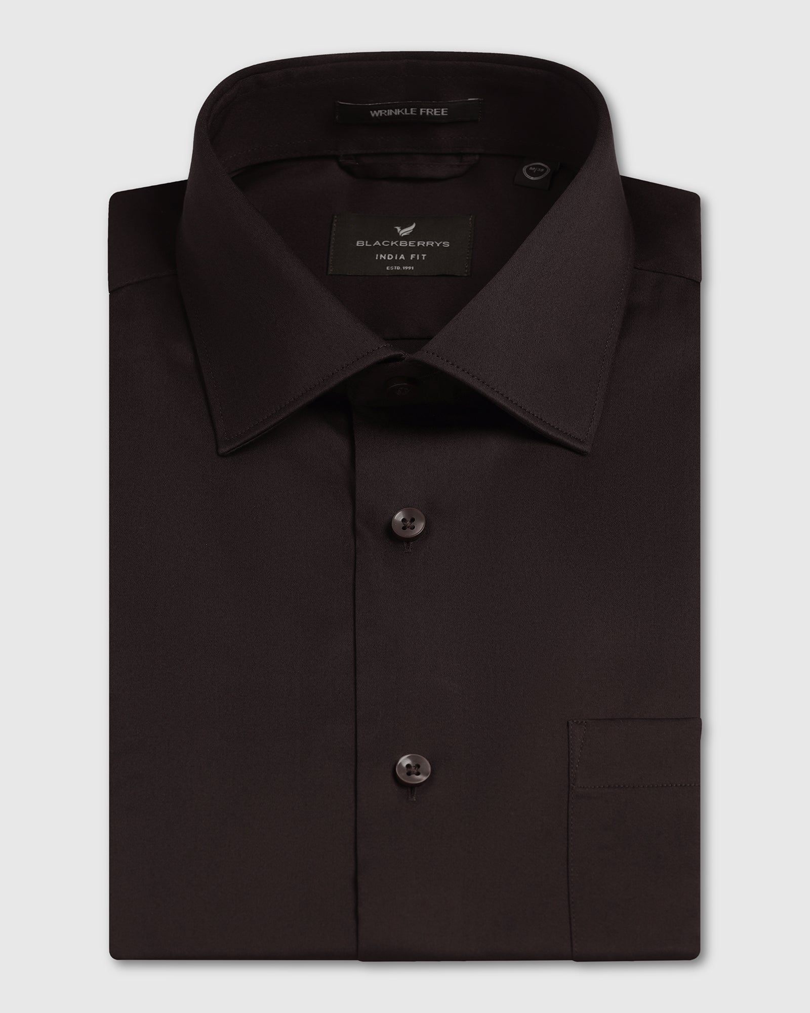 Chocolate Sauce Non Iron Solid Shirt - Sylvia