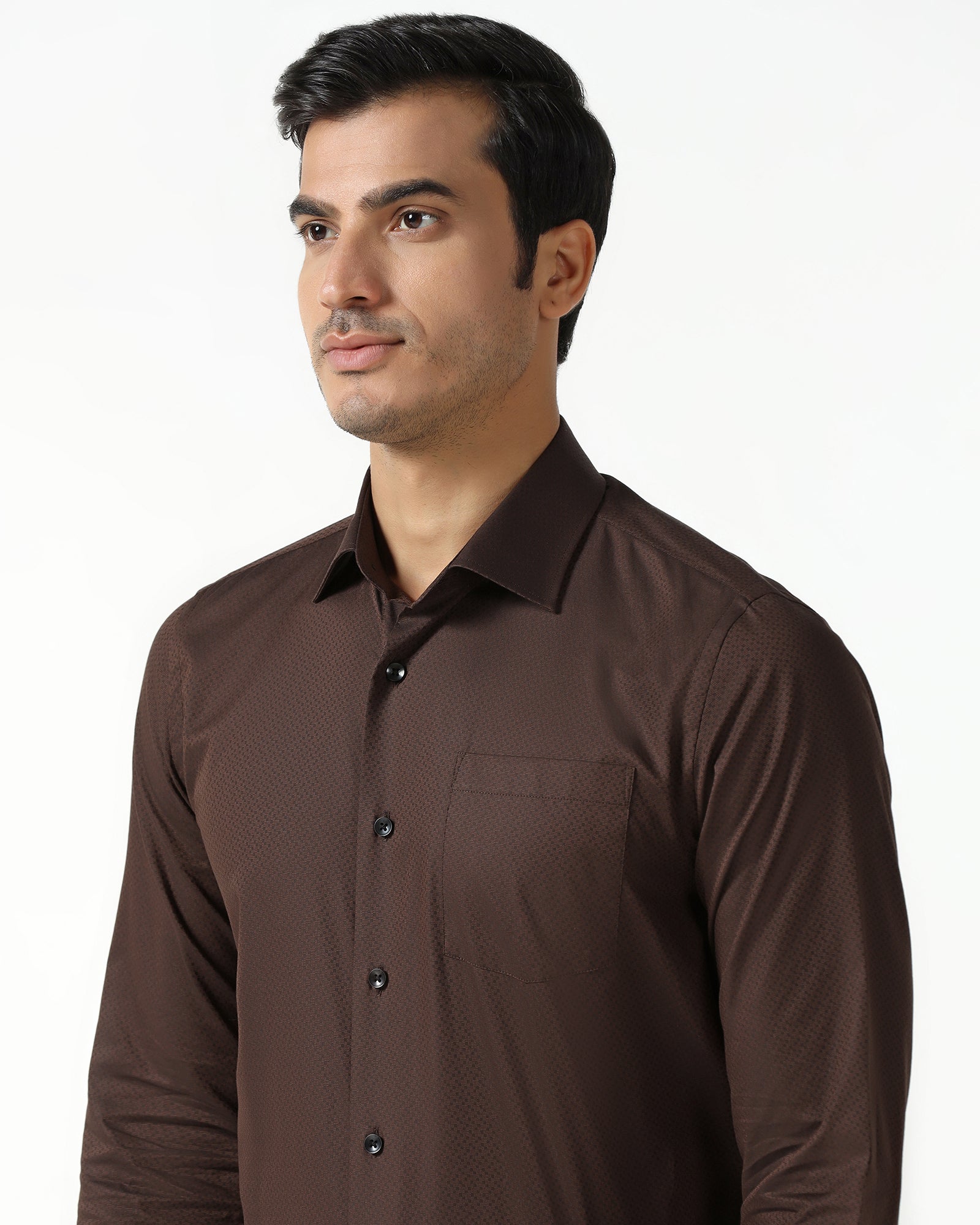Chocolate Sauce Textured Shirt - Regard