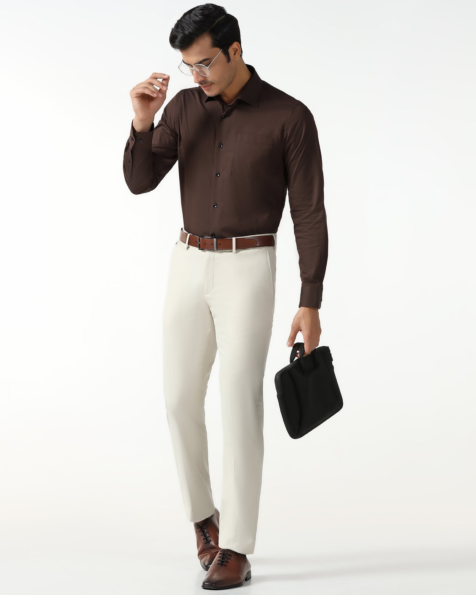 Chocolate Sauce Textured Shirt - Regard