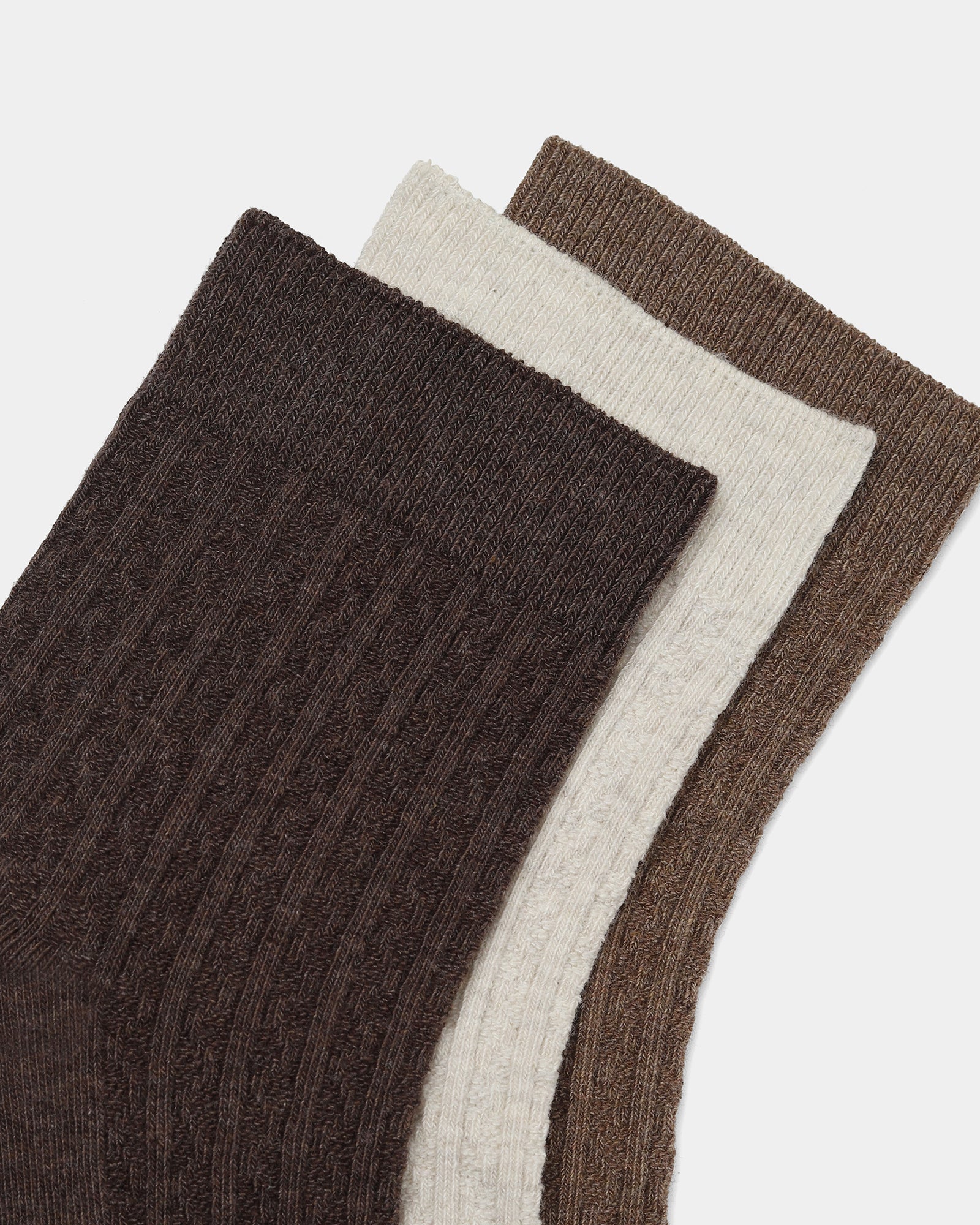 Combed Cotton Ankle Length Socks Pack of 3 - Bon