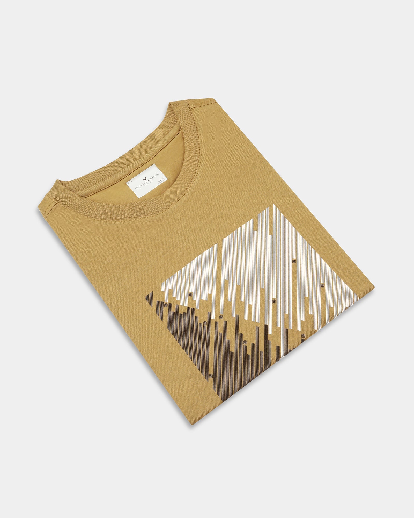 Copper Brown Crew Neck Printed T-Shirt - Megumi