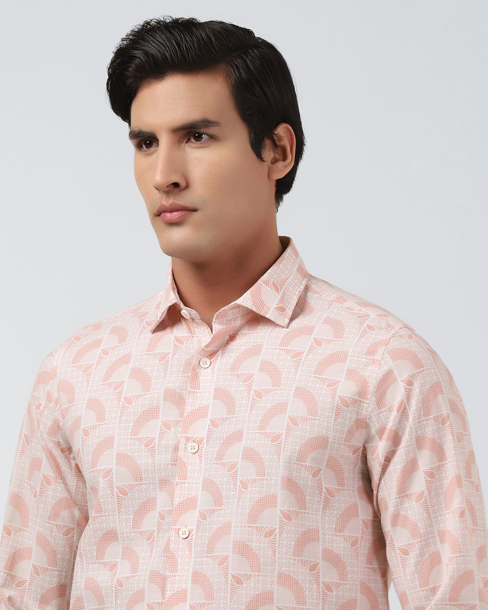 Coral Printed Shirt - Amer
