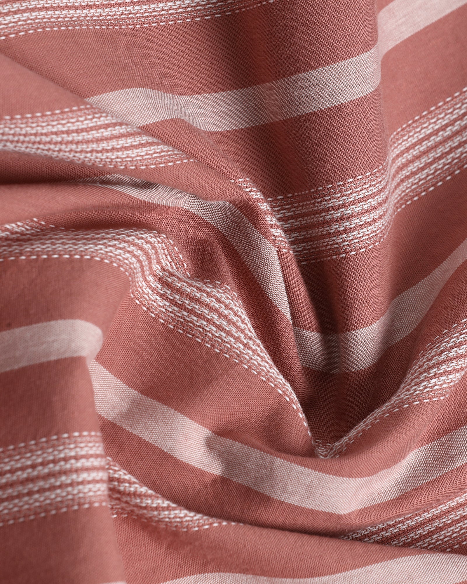 Coral Half Sleeve Stripe Shirt - Mantus
