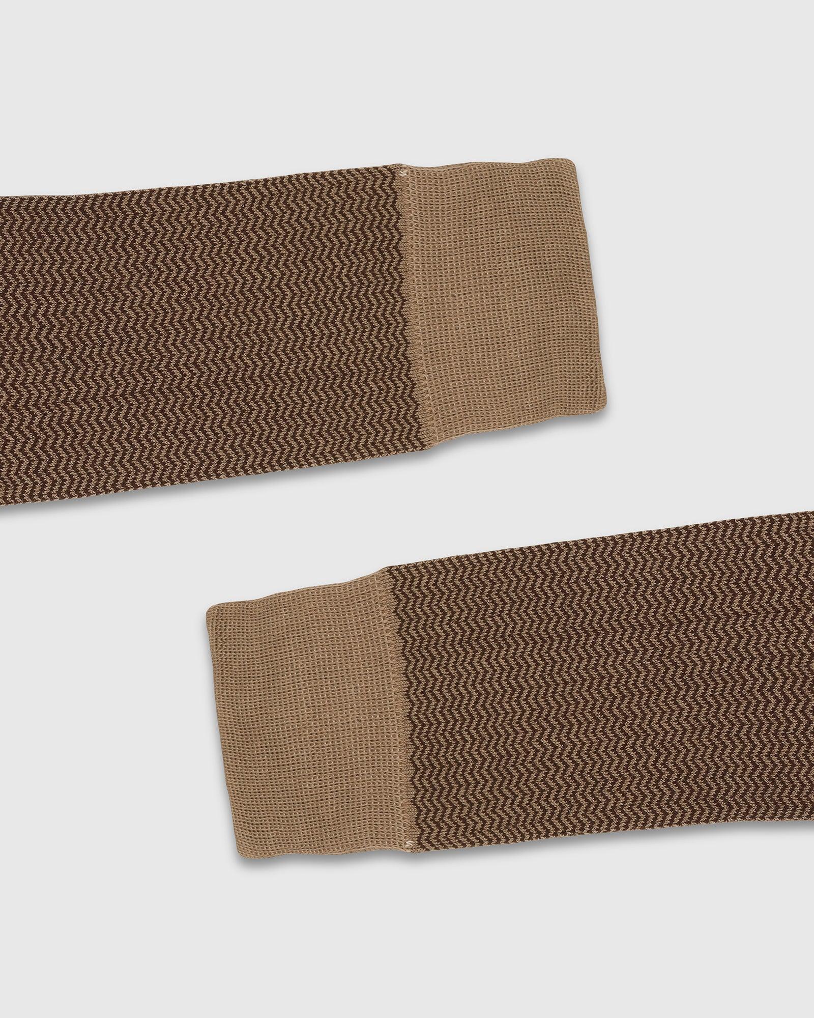 Cotton Beige Knitted Socks - Tusken