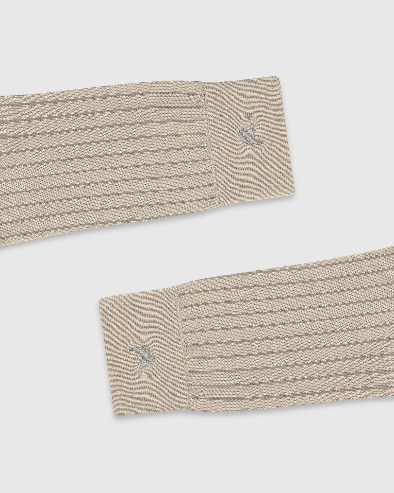 Cotton Beige Knitted Socks - Vanek