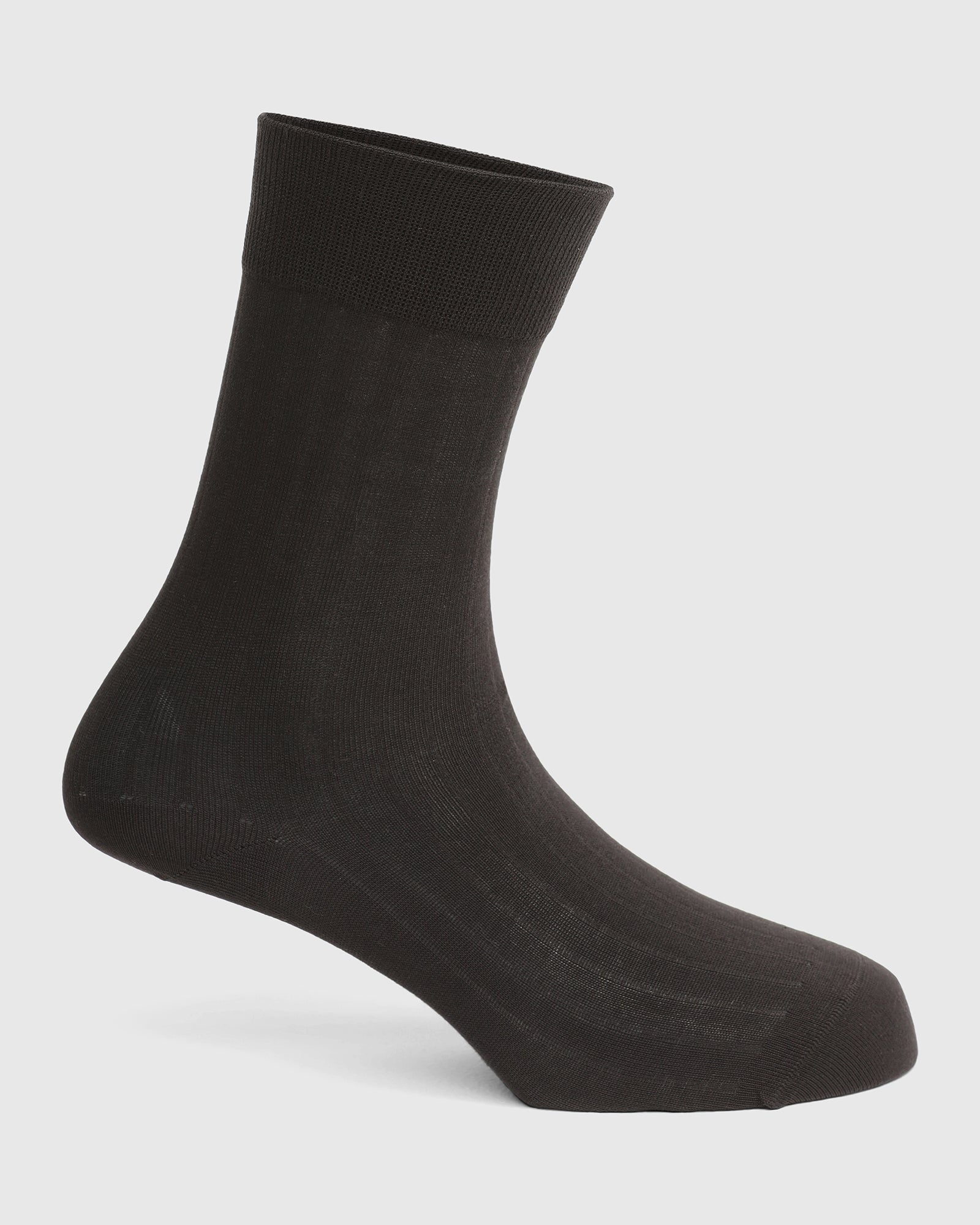 Cotton Black Knitted Socks - Vanek