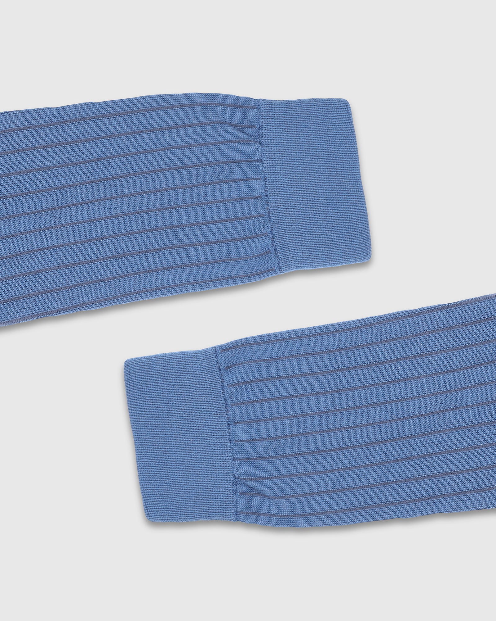 Cotton Blue Knitted Socks - Vanek