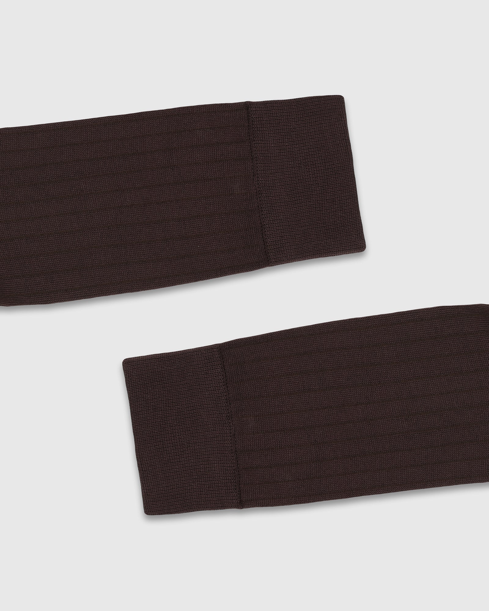 Cotton Brown Knitted Socks - Vanek