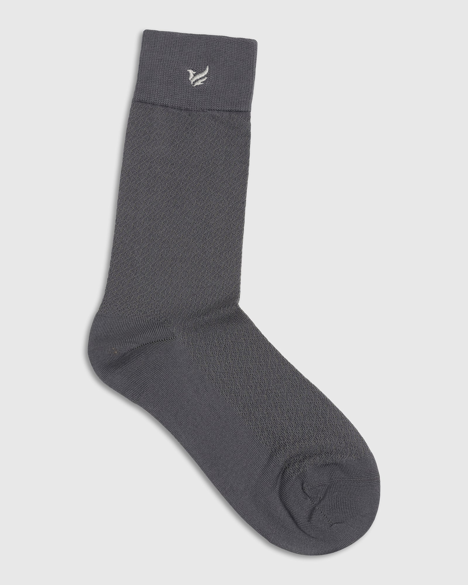 Cotton Charcoal Knitted Socks - Varil