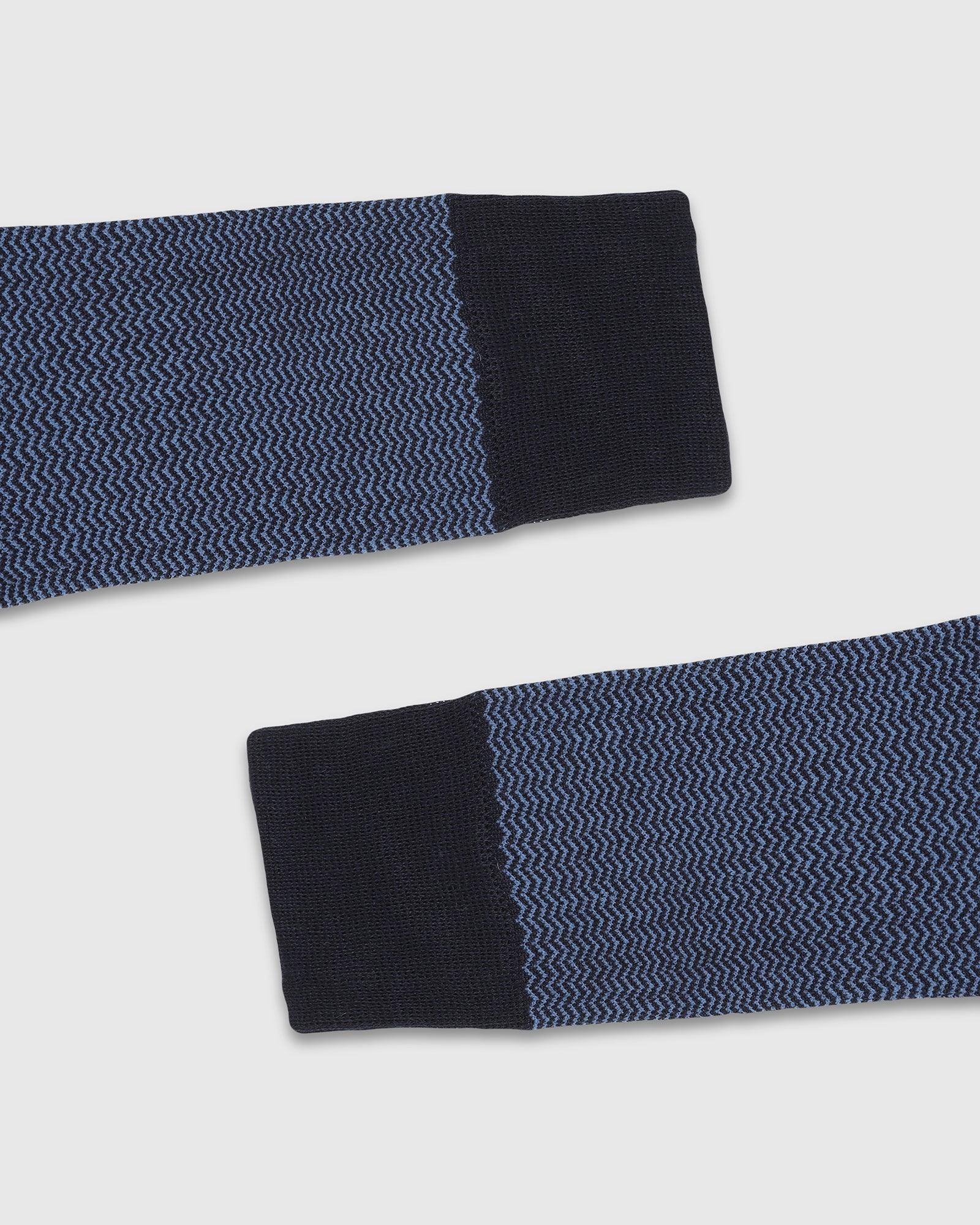 Cotton Dark Navy Knitted Socks - Tusken