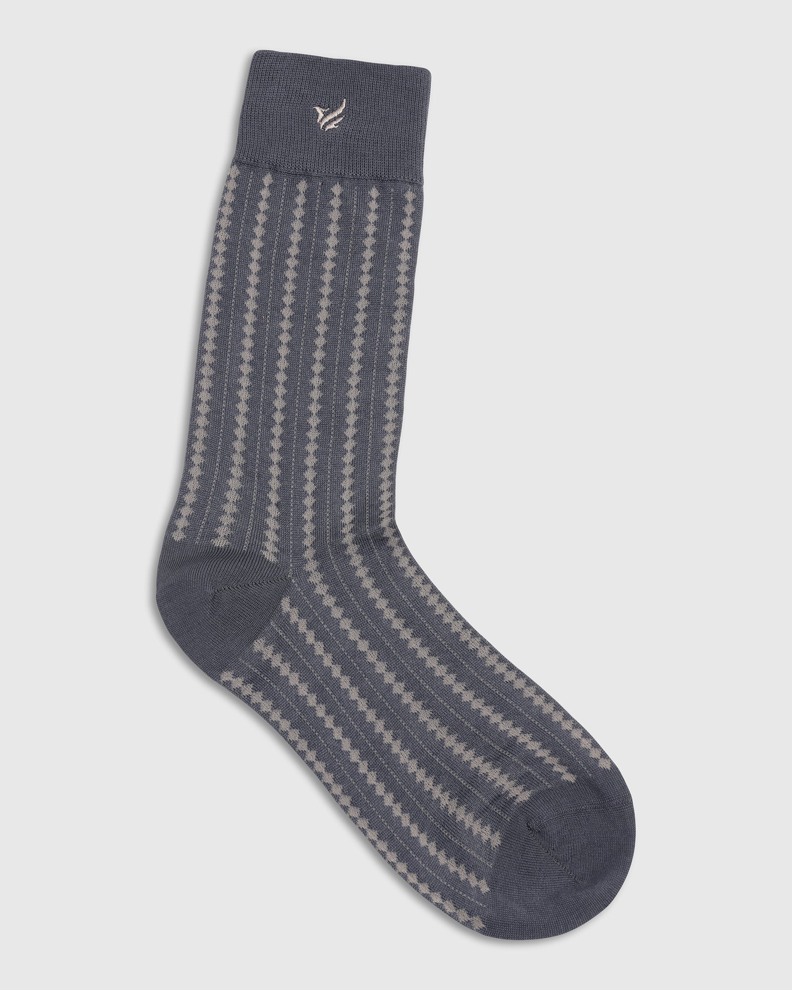 Cotton Grey Knitted Socks - Vail