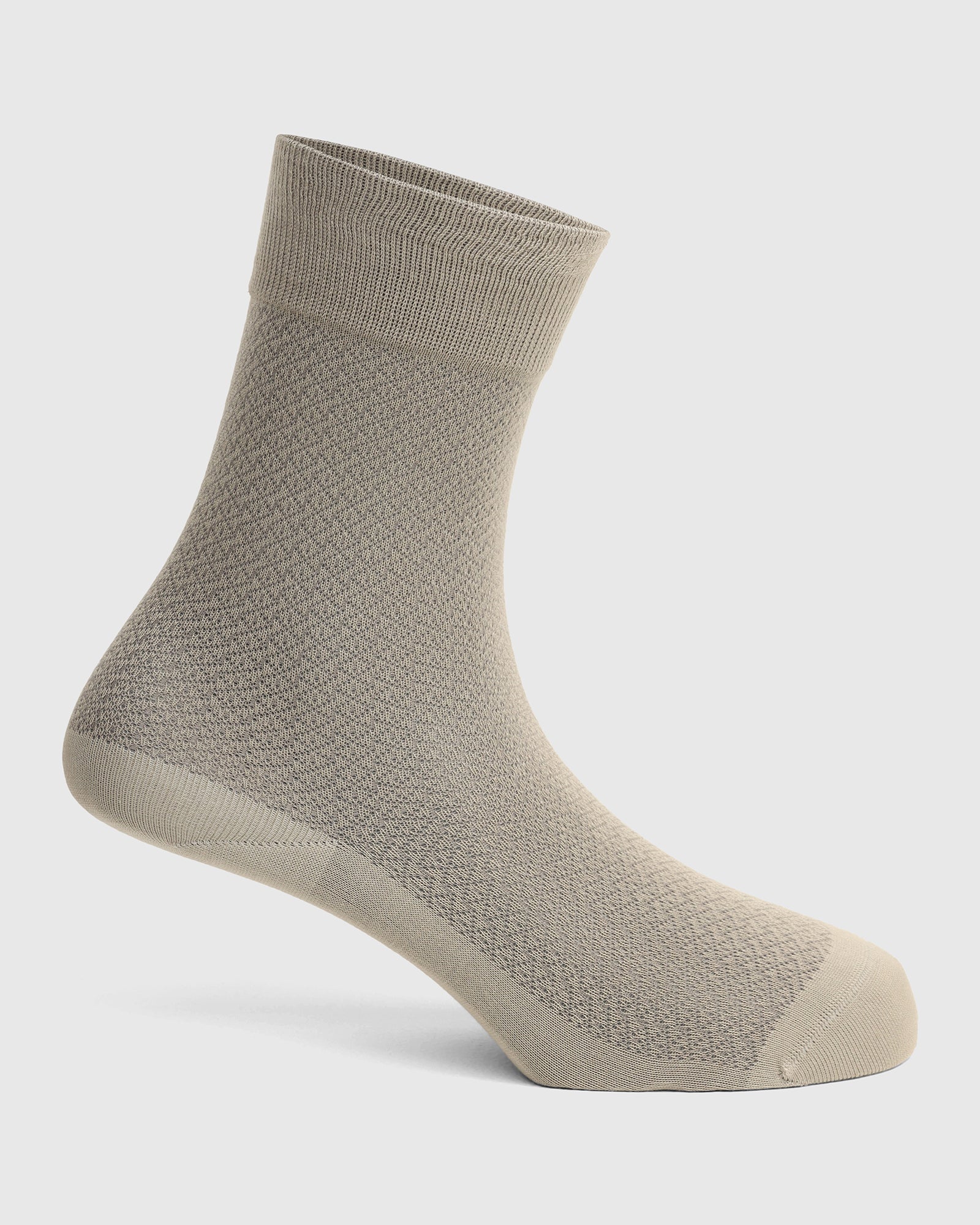 Cotton Grey Knitted Socks - Varil