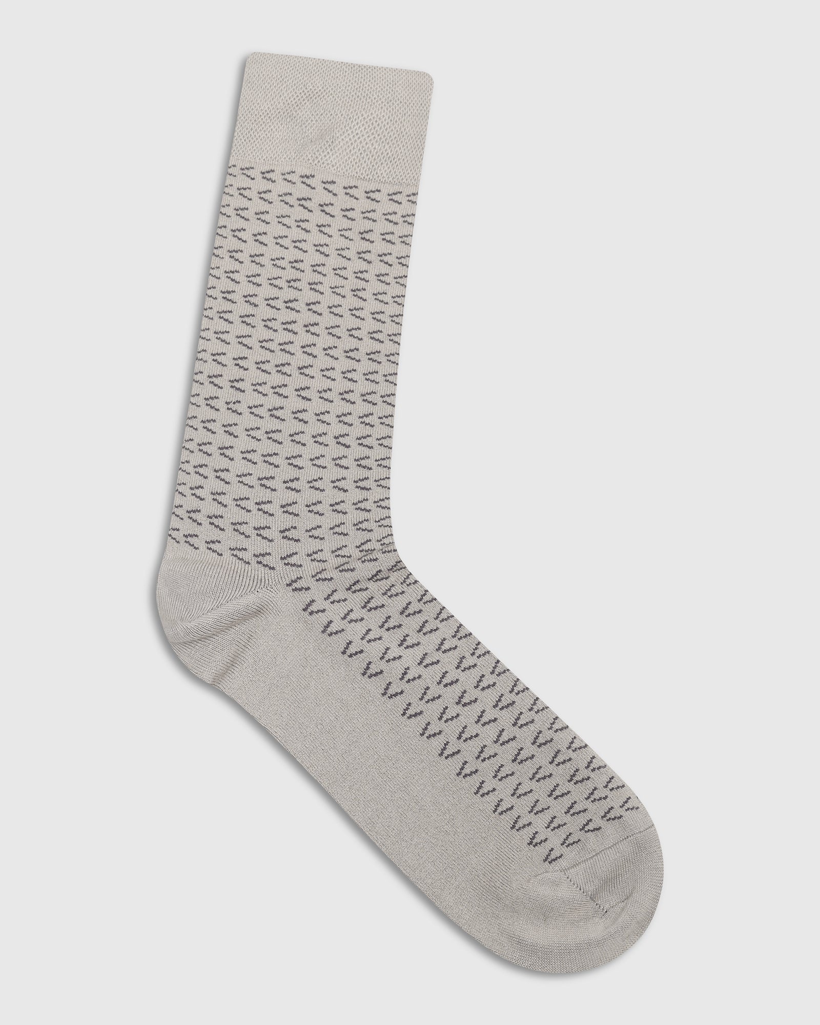 Cotton Grey Knitted Socks - Vaca
