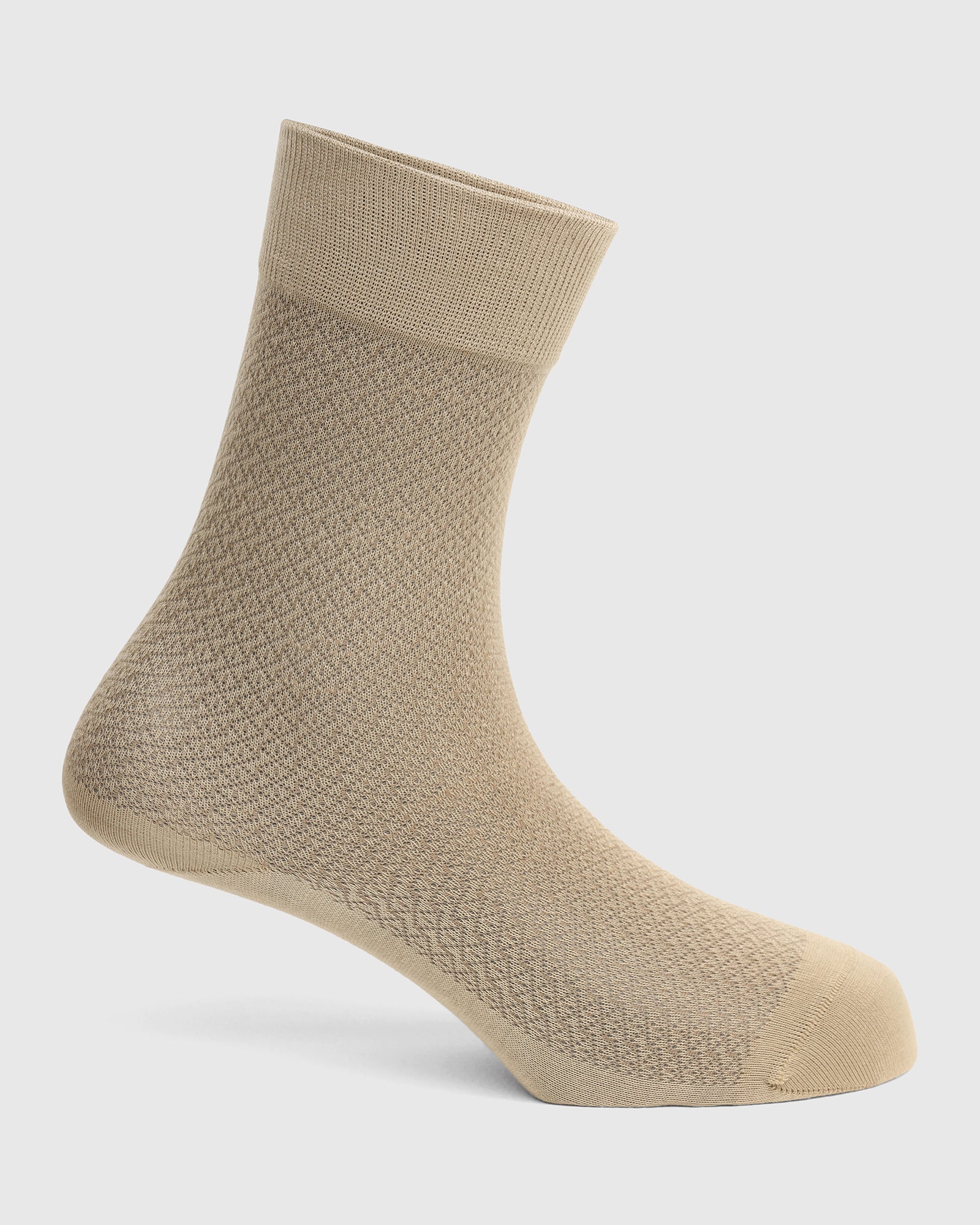 Cotton Khaki Knitted Socks - Varil
