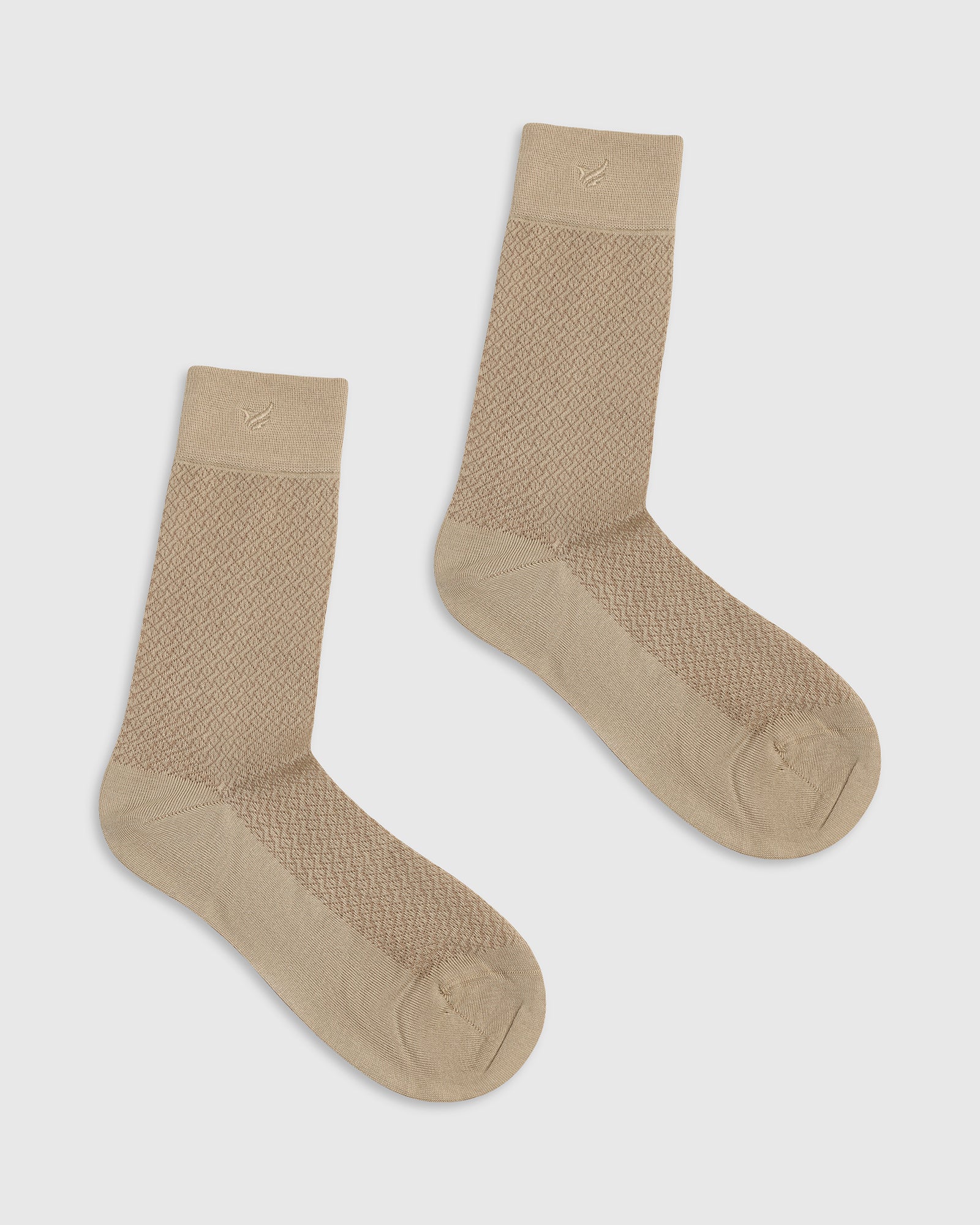 Cotton Khaki Knitted Socks - Varil