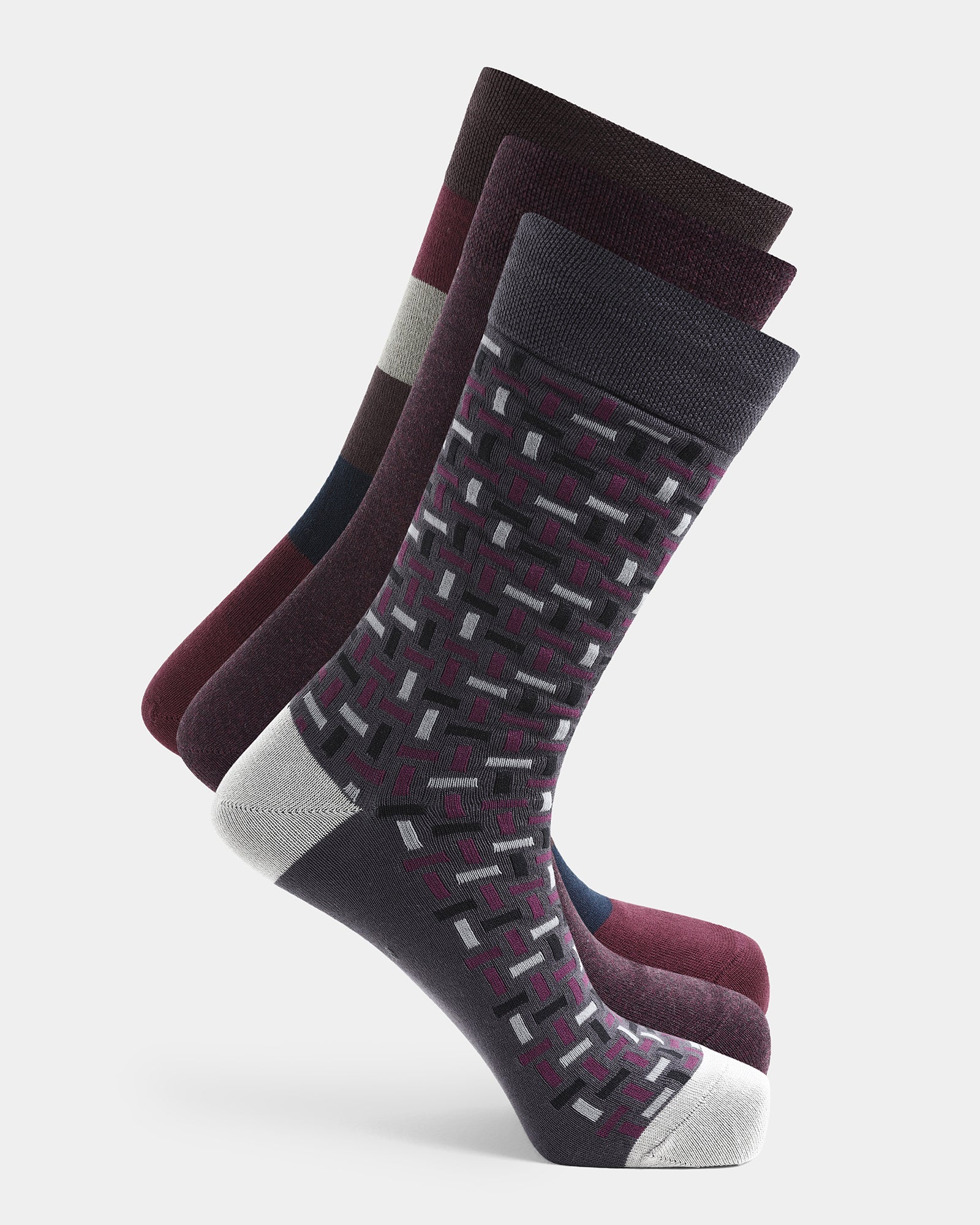 Cotton Multi Color Knitted Socks - Adour