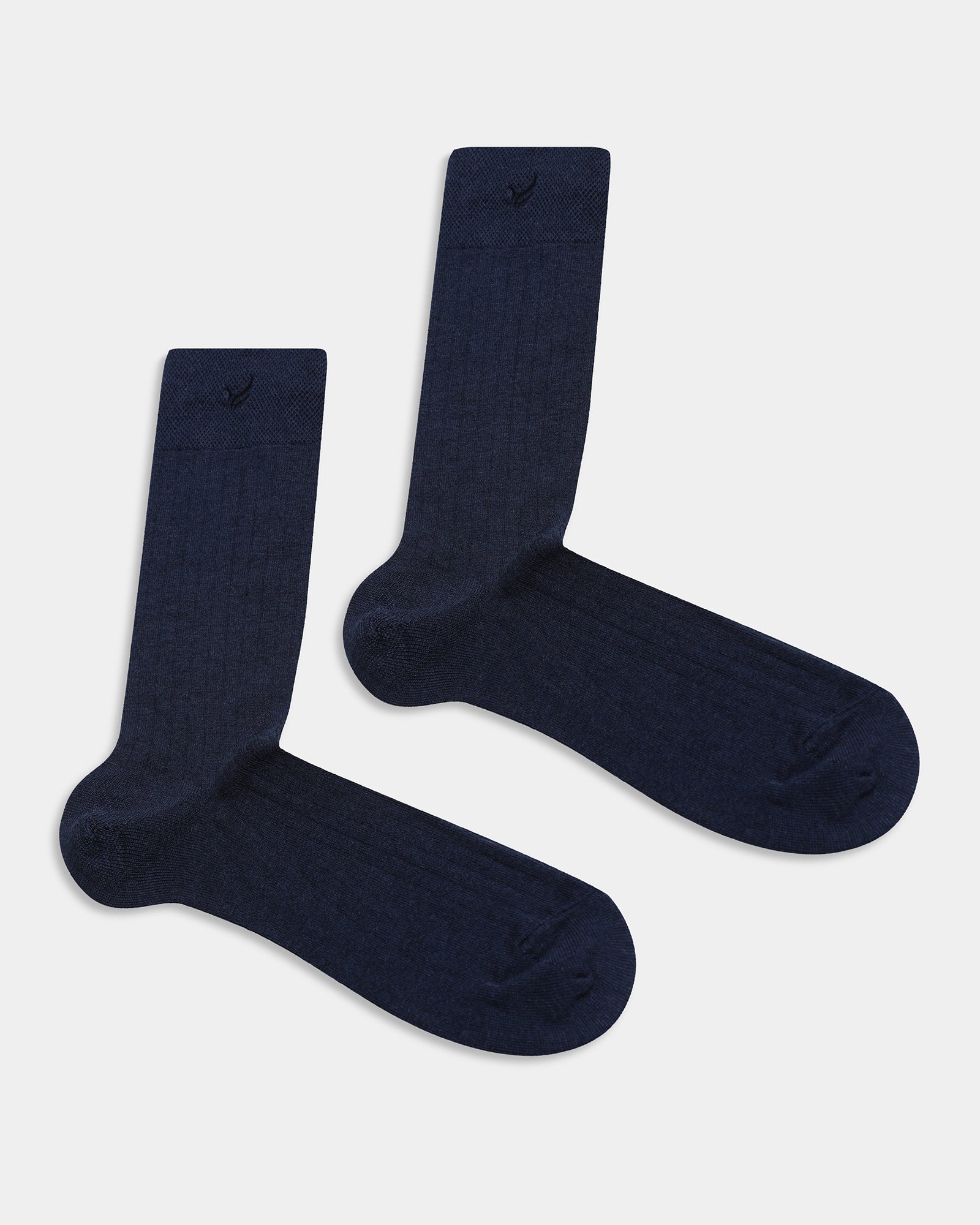 Mercerised Cotton Crew Length Socks Pack of 3 - Ahoy