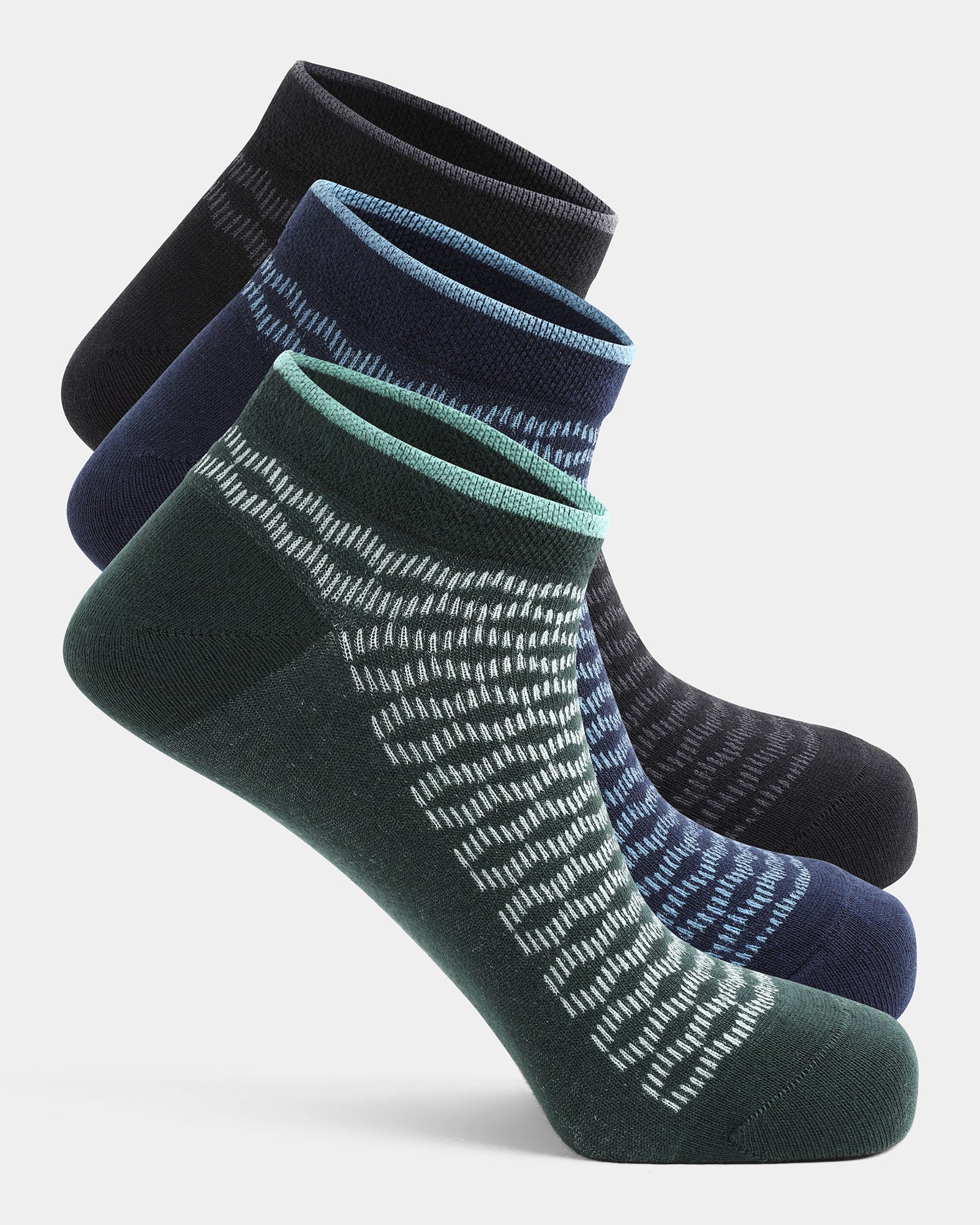 Combed Cotton Ankle Length Socks Pack of 3 - Aksu