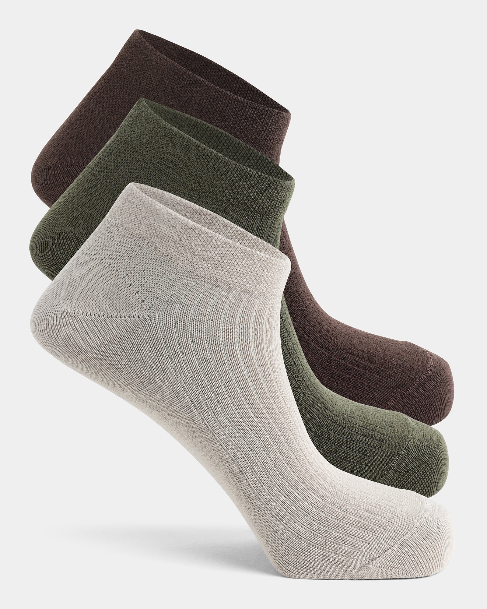 Combed Cotton Ankle Length Socks Pack of 3 - Allen