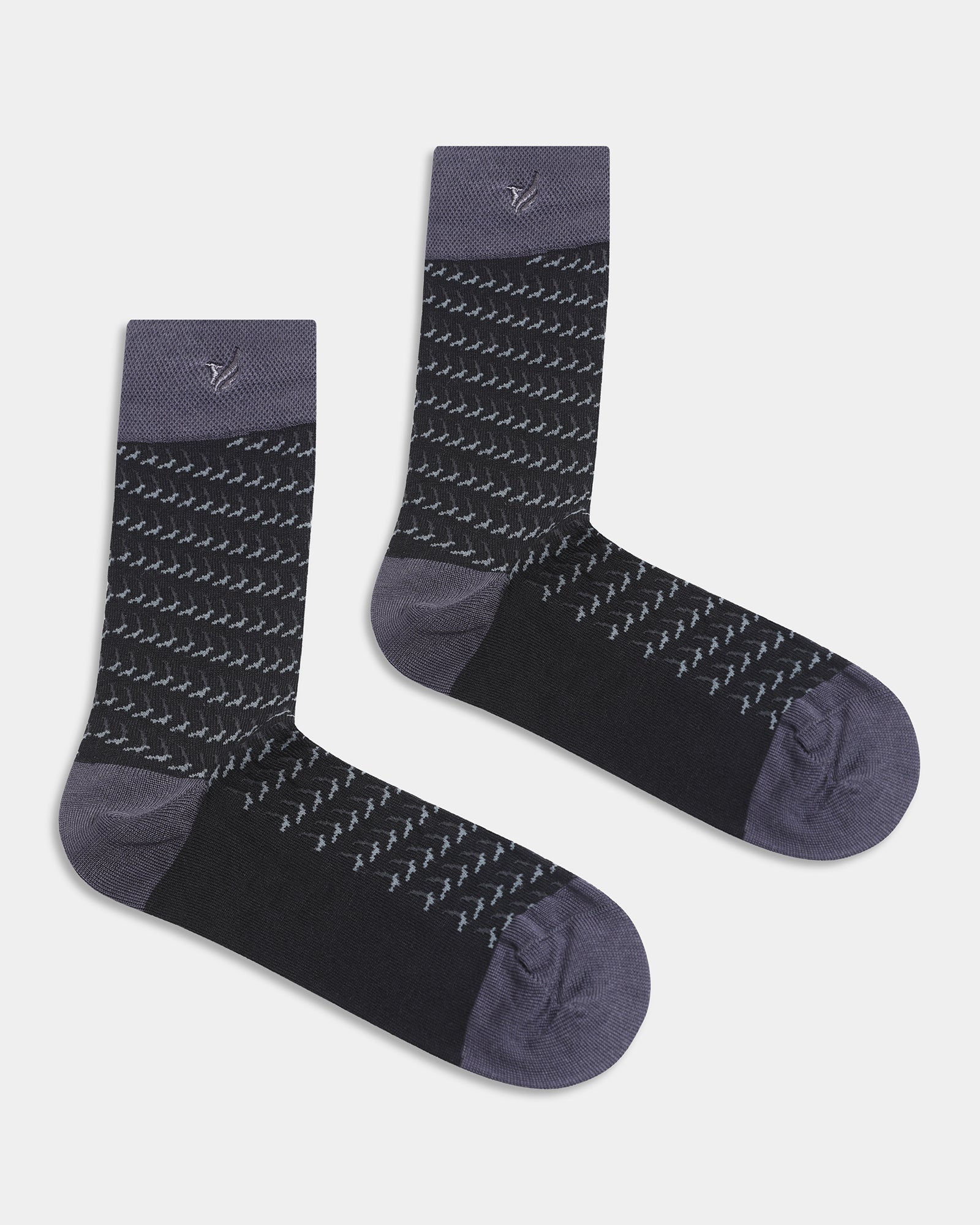 Mercerised Cotton Crew Length Socks Pack of 3 - Alpine