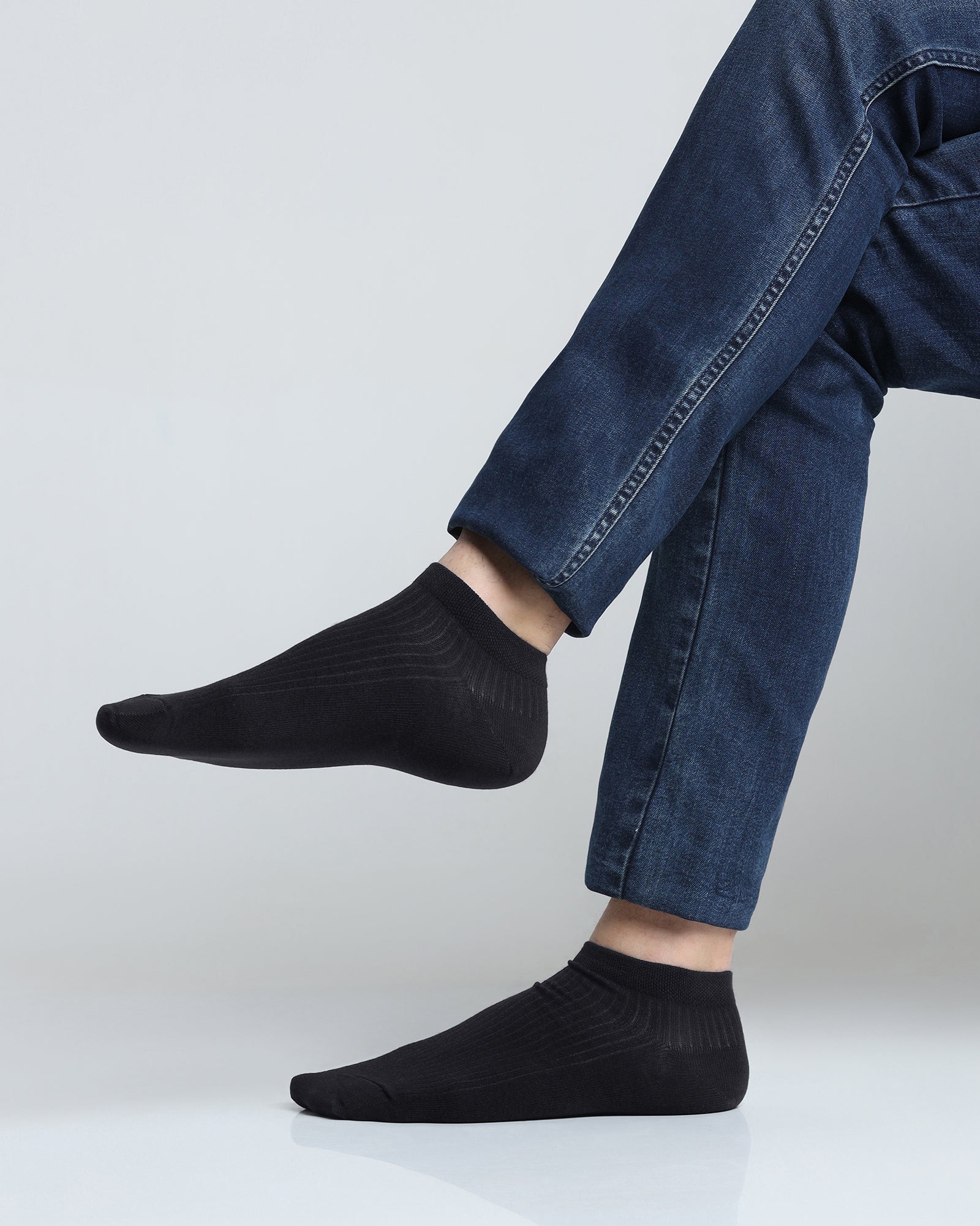 Combed Cotton Ankle Length Socks Pack of 3 - Anza