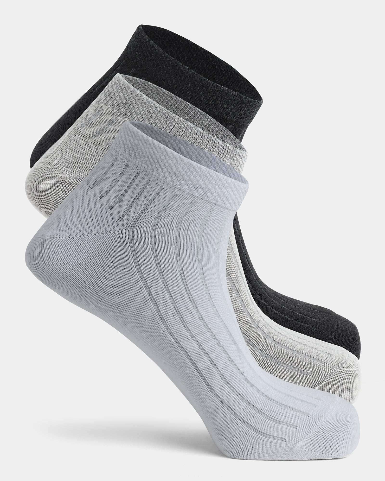Combed Cotton Ankle Length Socks Pack of 3 - Arley