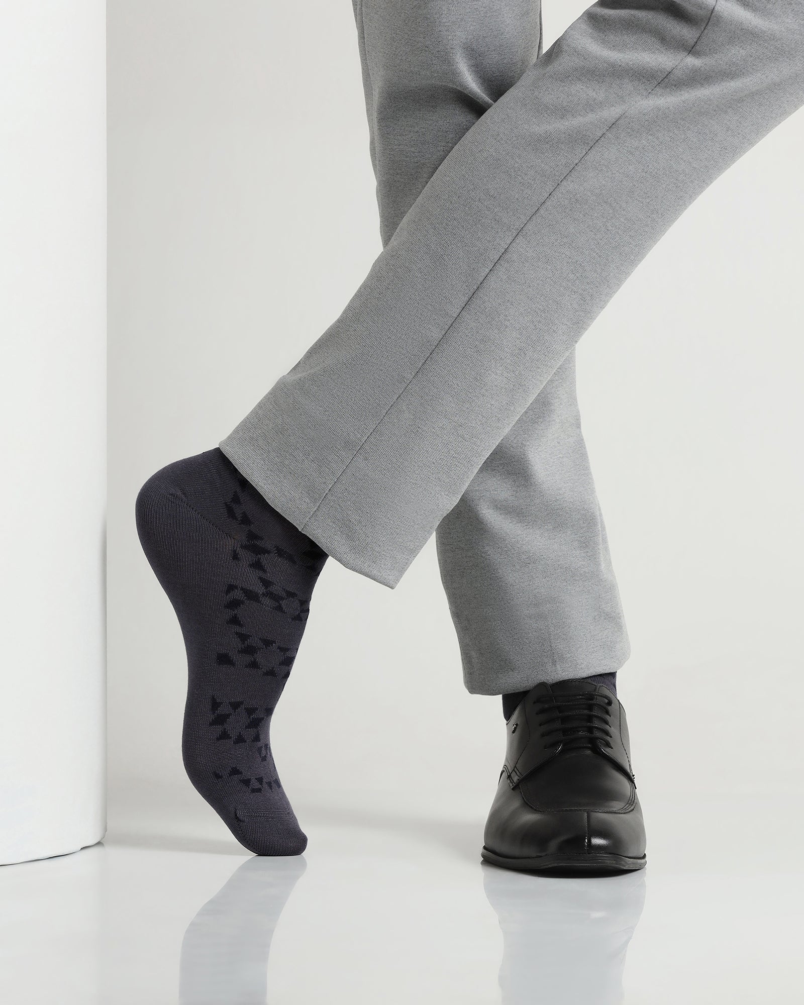 Mercerised Cotton Crew Length Socks Pack of 3 - Axo