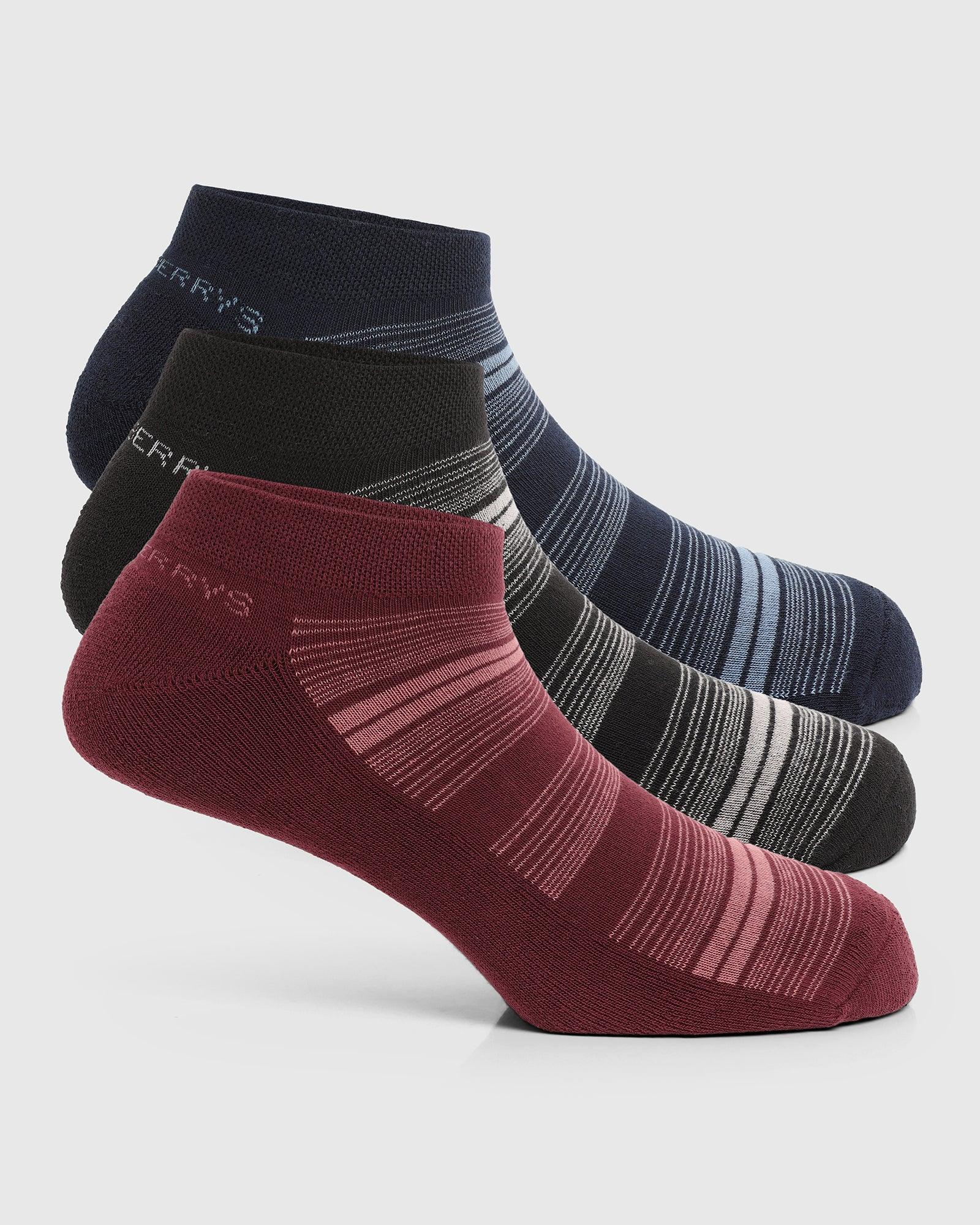 Cotton Multi Color Knitted Socks - Time