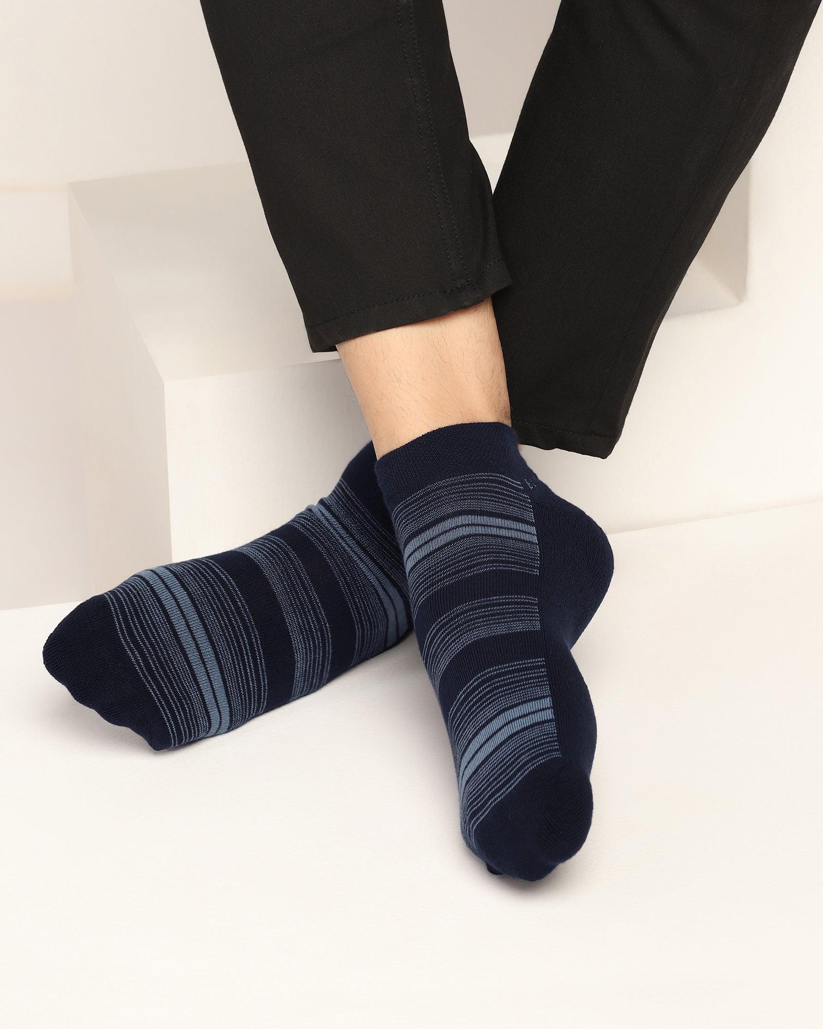 Cotton Multi Color Knitted Socks - Time