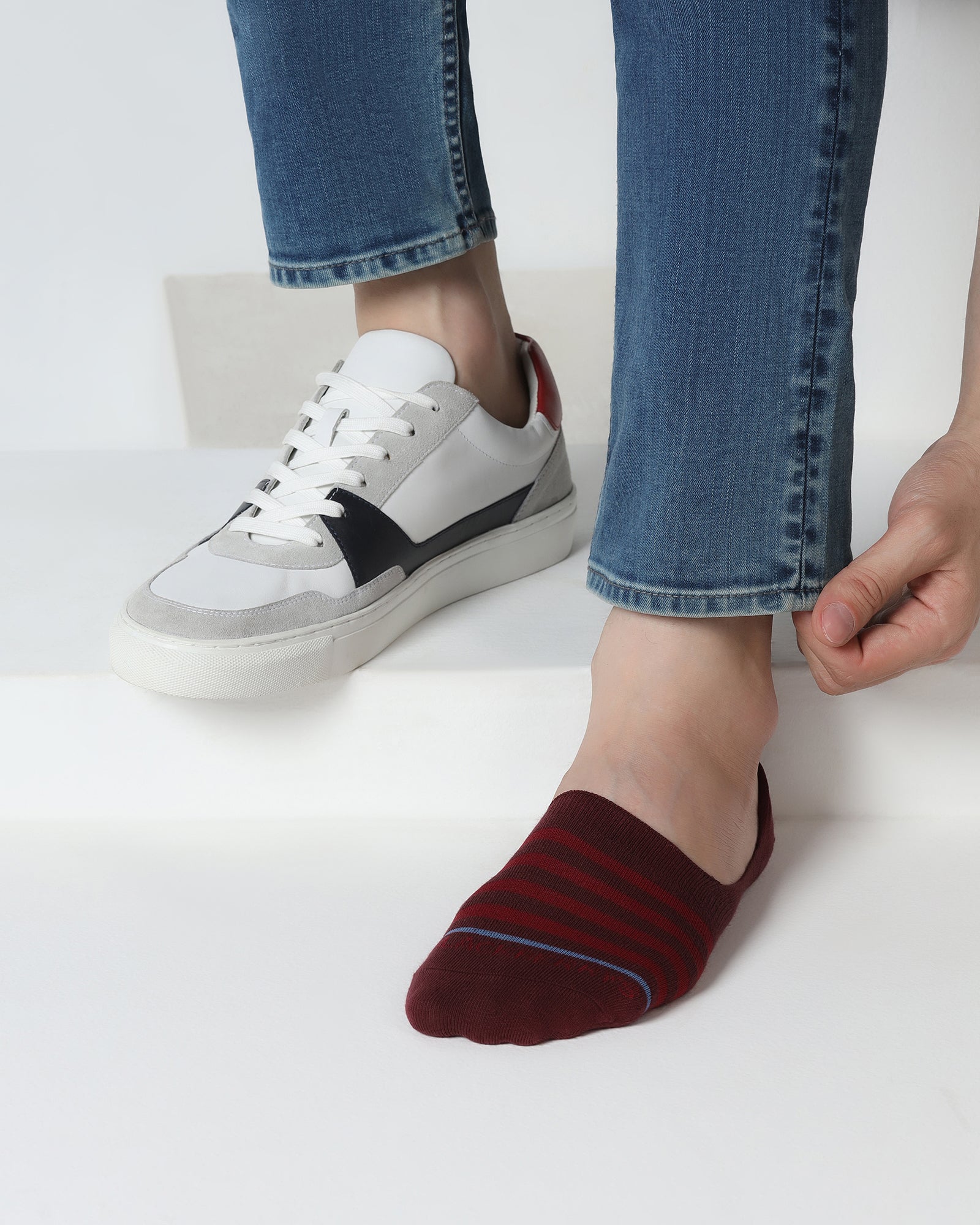 Cotton Multi Color Knitted Socks - Velhy