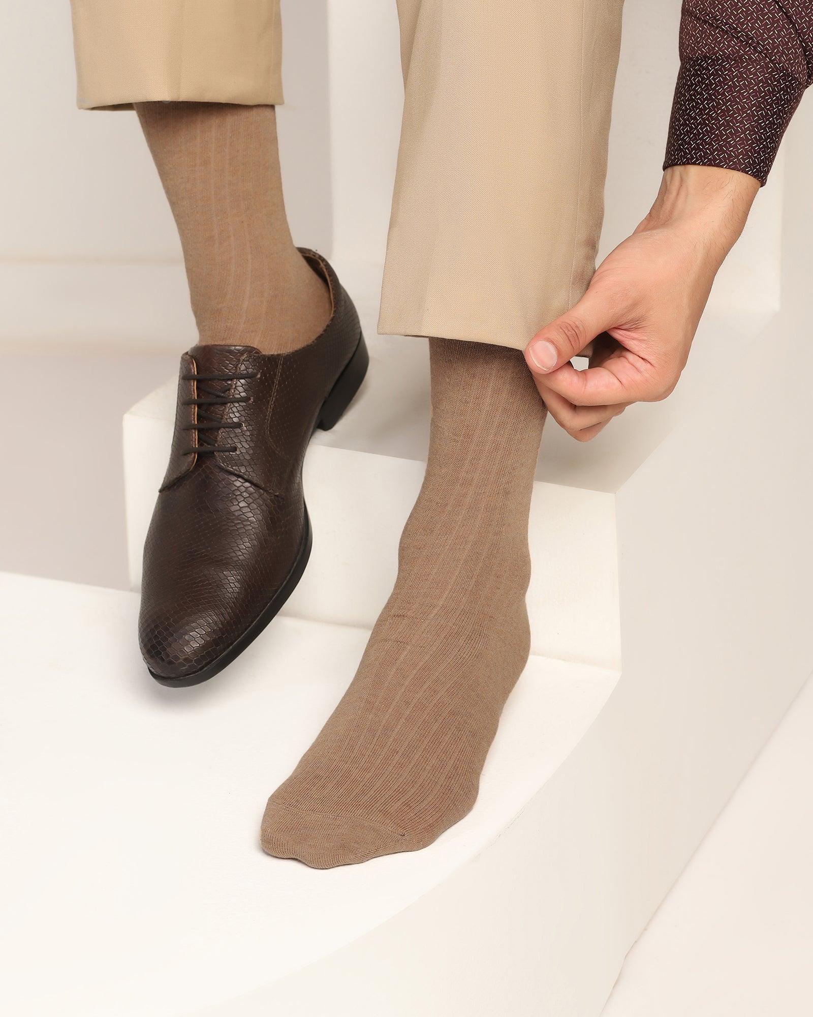 Cotton Mustard Knitted Socks - Turkey