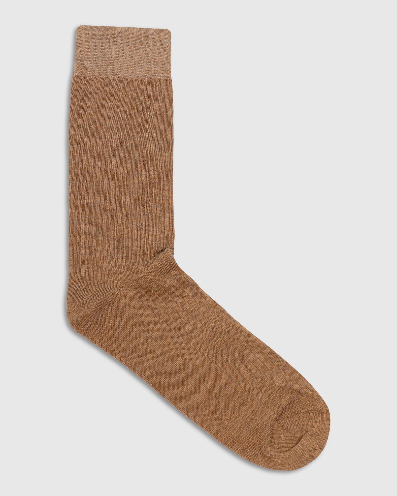 Cotton Mustard Knitted Socks - Turkey