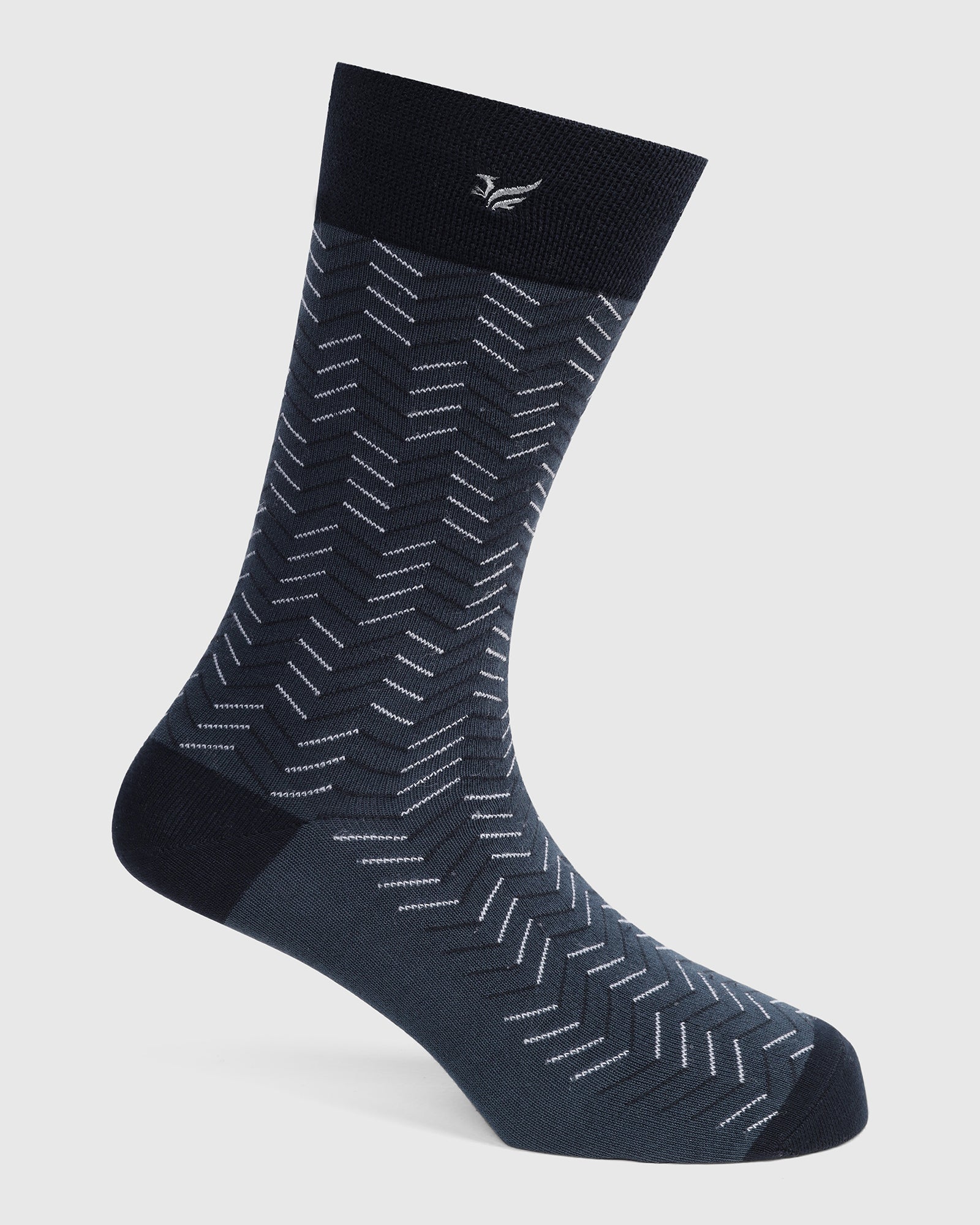 Cotton Navy Knitted Socks - Varya