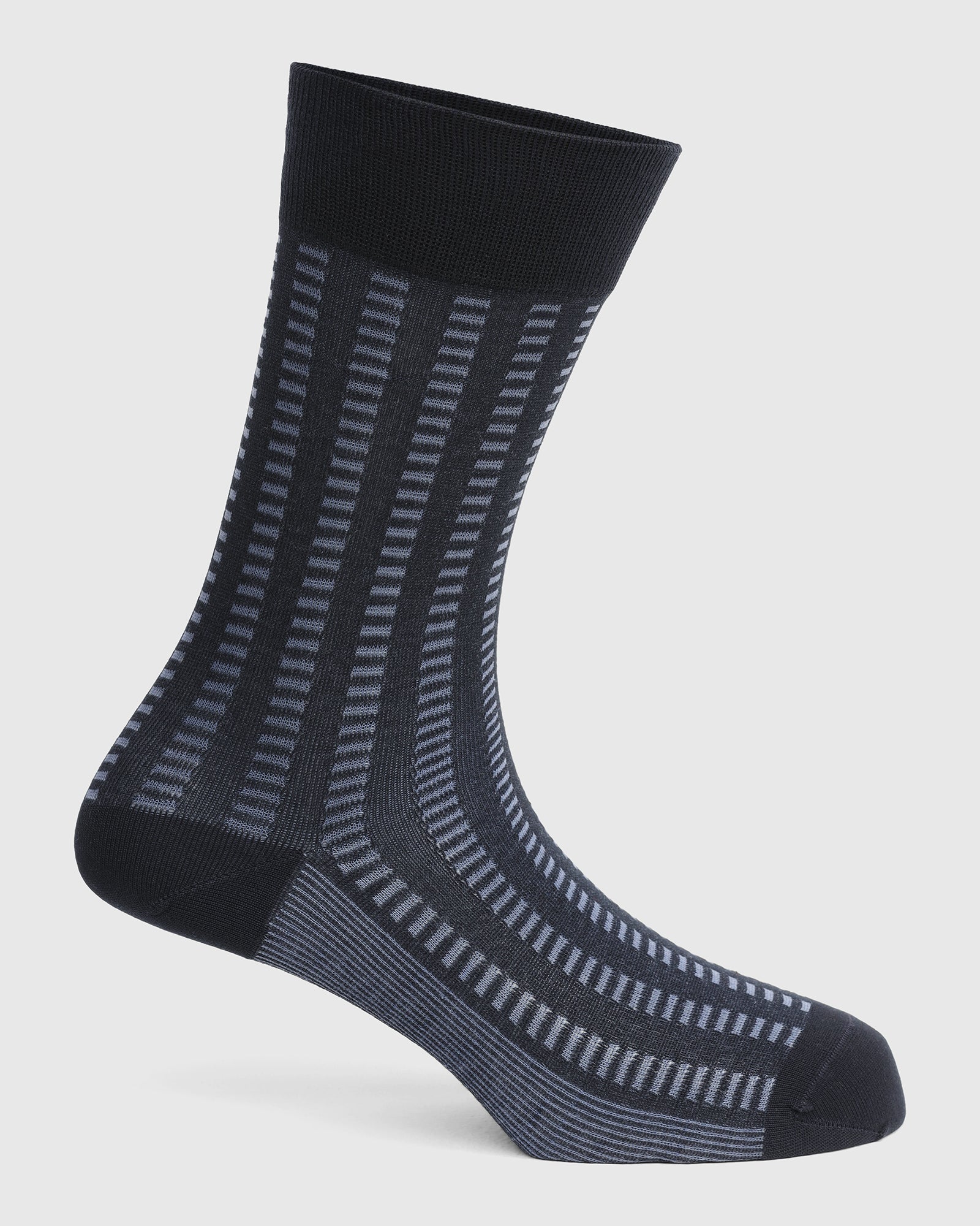 Cotton Navy Knitted Socks - Vinton