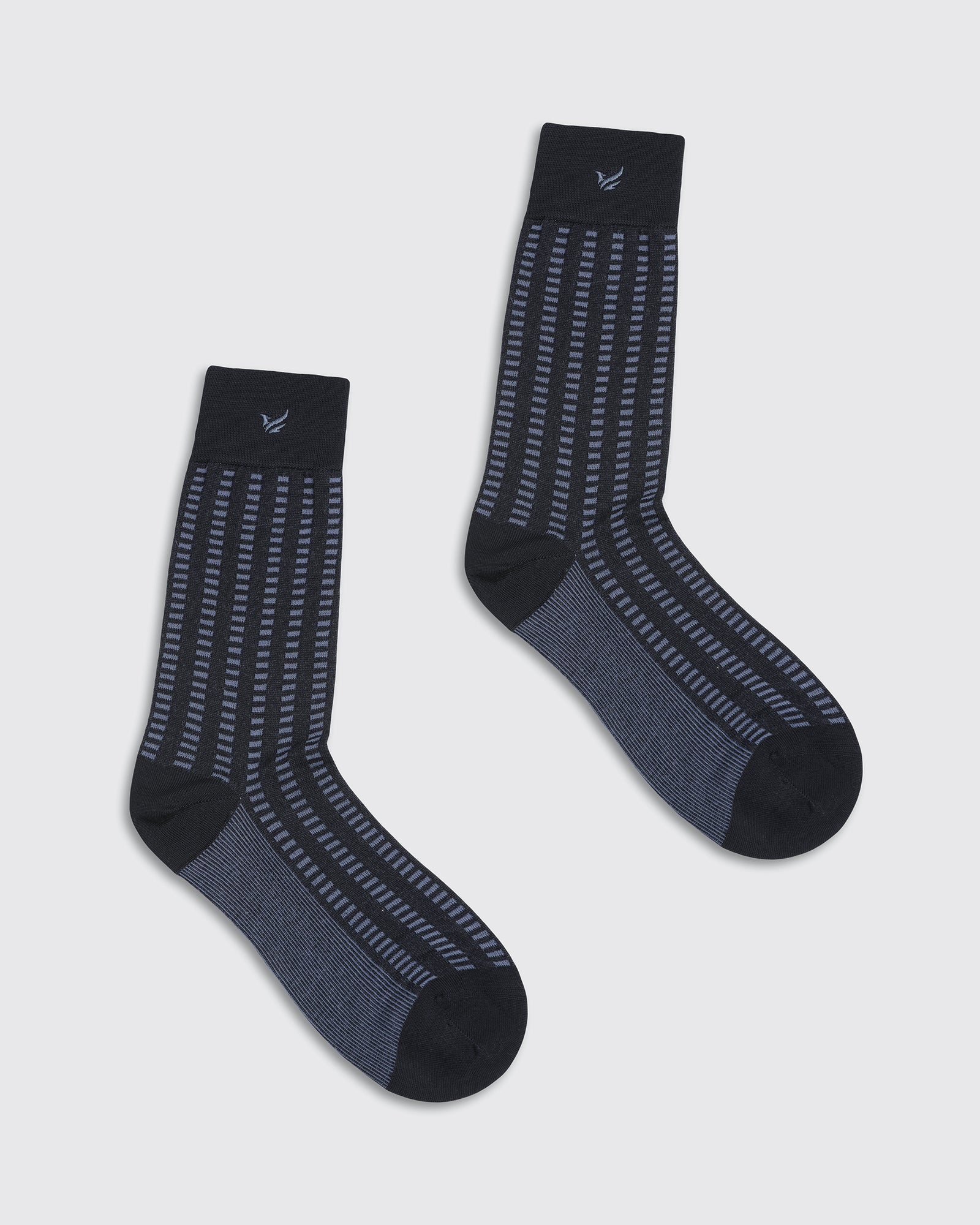 Cotton Navy Knitted Socks - Vinton