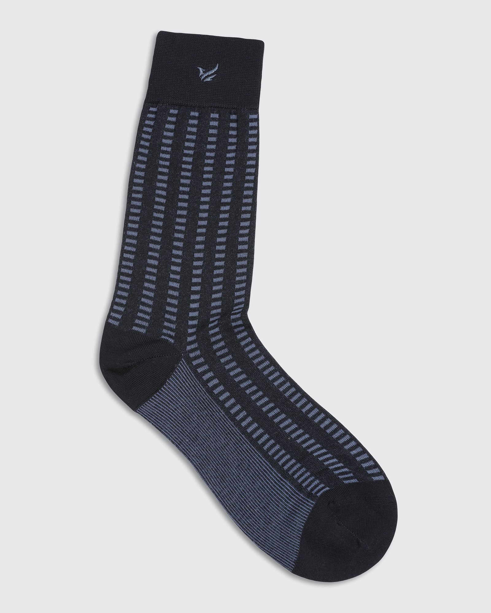 Cotton Navy Knitted Socks - Vinton