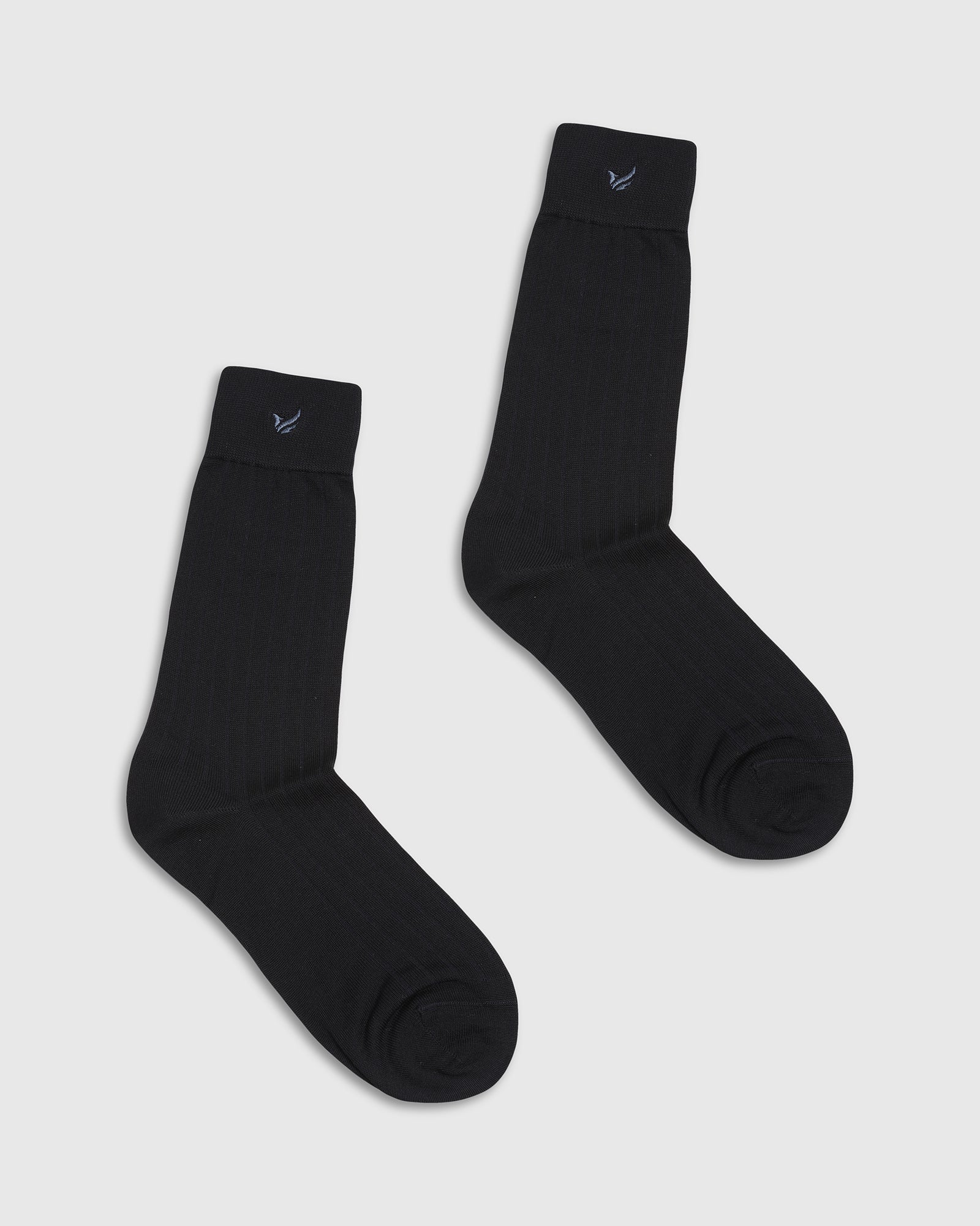 Cotton Navy Knitted Socks - Vanek