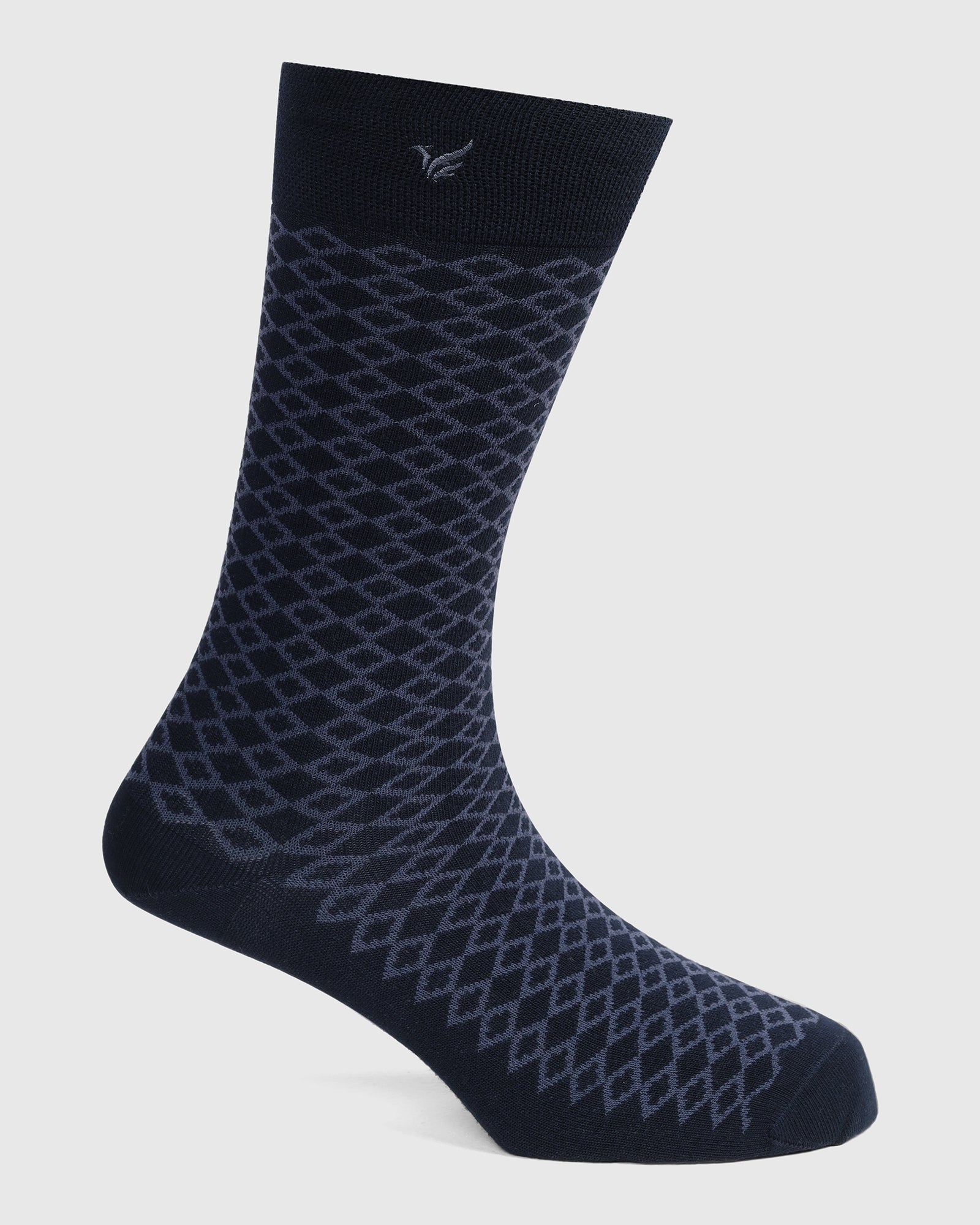 Cotton Navy Knitted Socks - Vanny