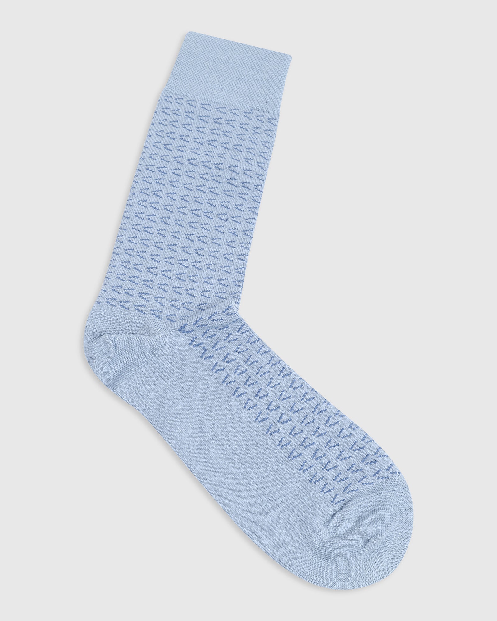 Cotton Sky Blue Knitted Socks - Vaca