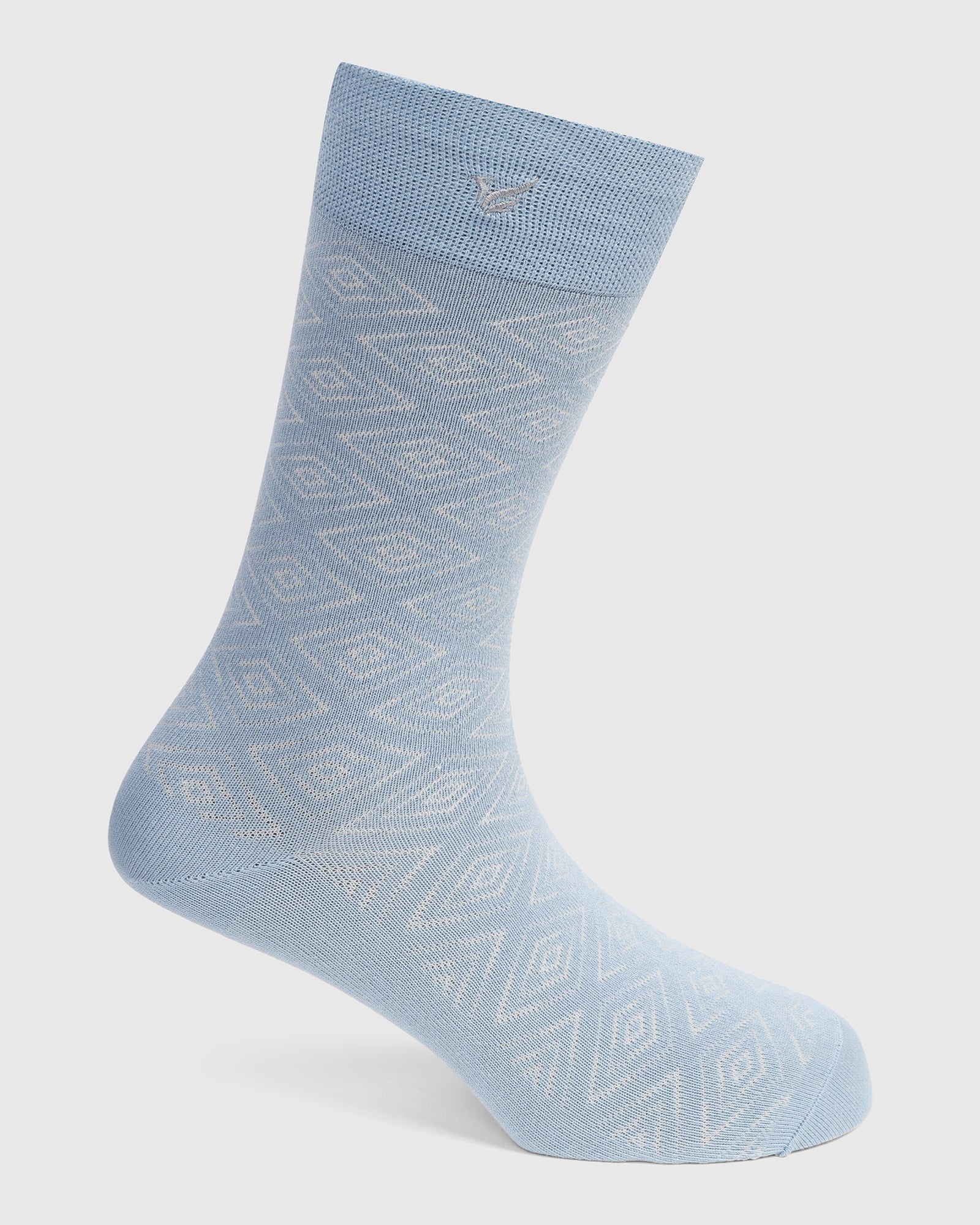 Cotton Sky Blue Knitted Socks - Valta