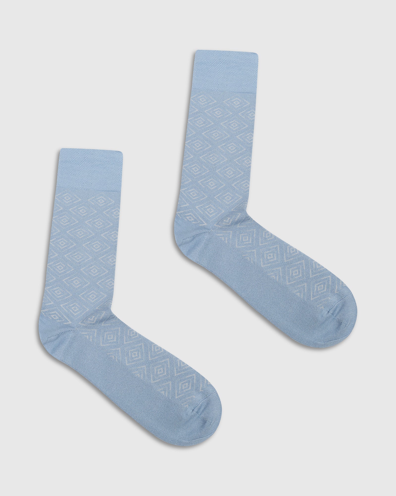Cotton Sky Blue Knitted Socks - Valta