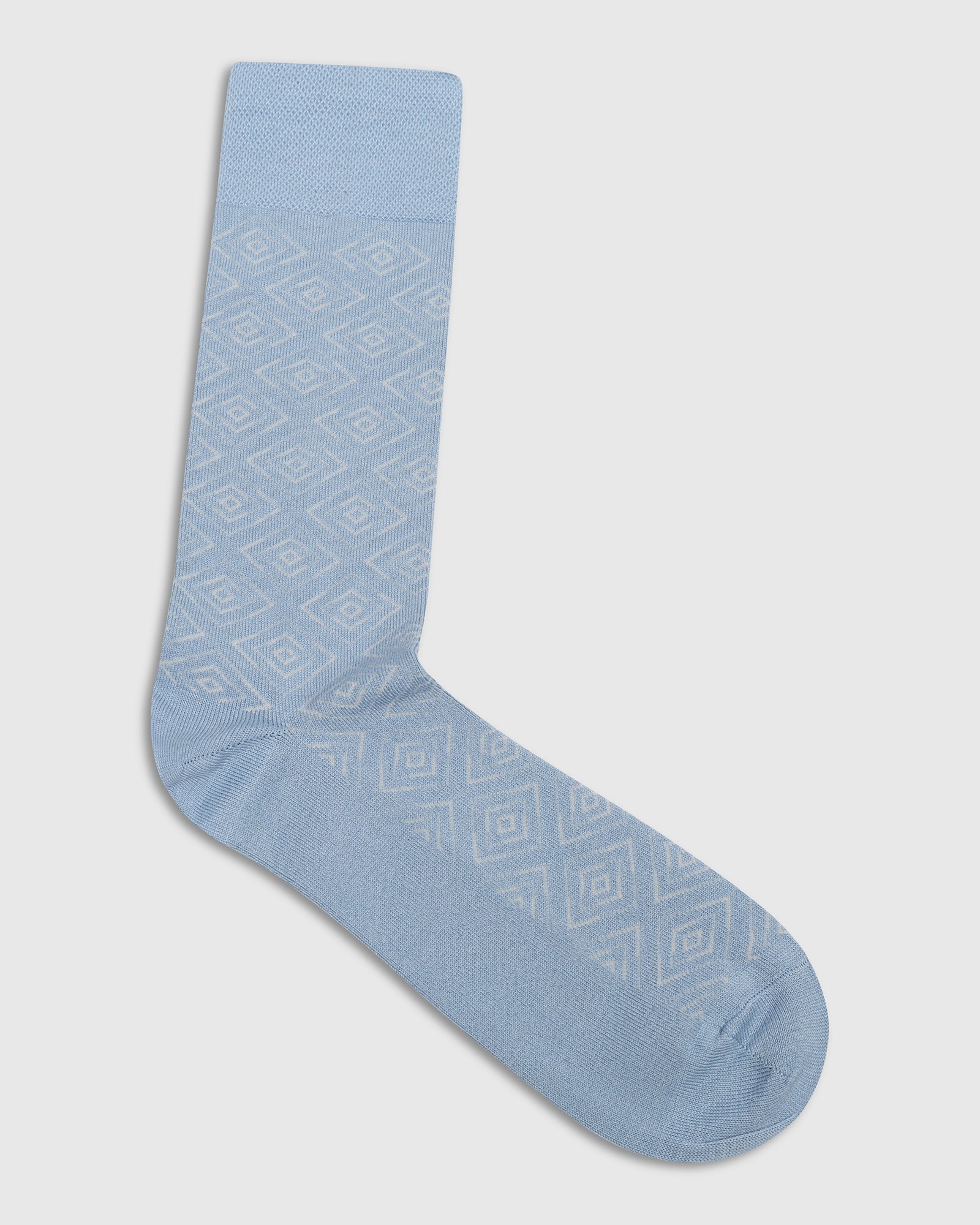 Cotton Sky Blue Knitted Socks - Valta