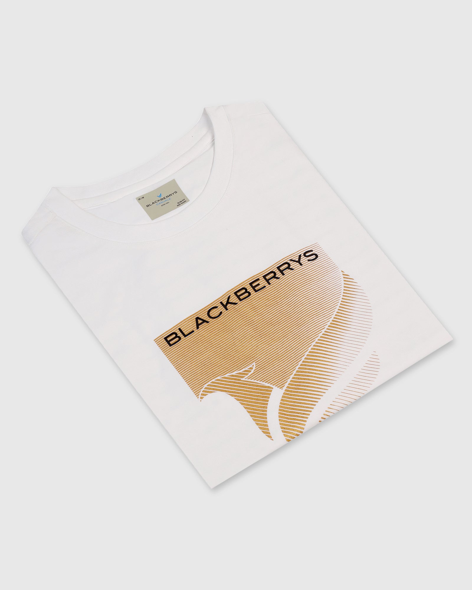 Crew Neck White Printed T-Shirt - Pilot