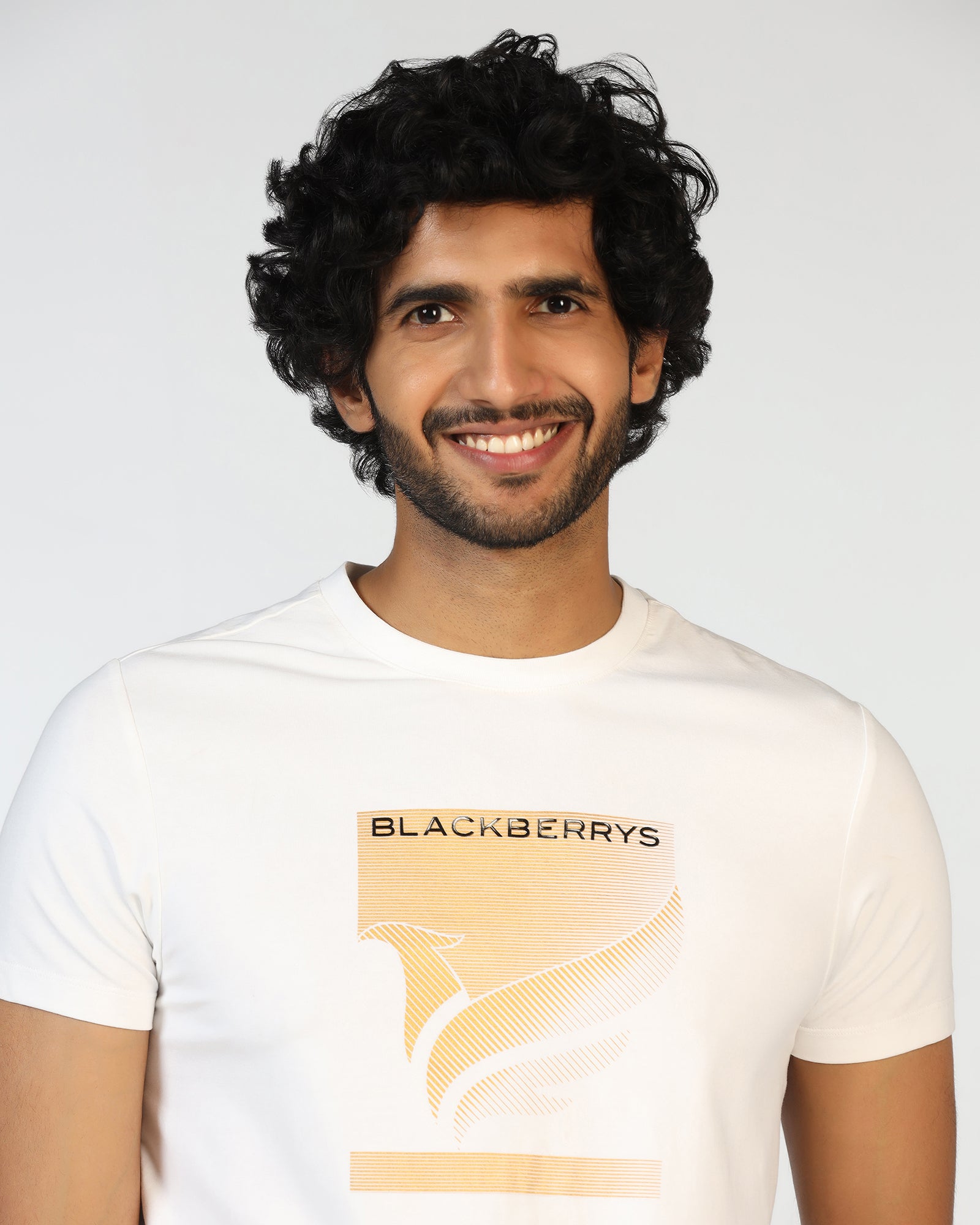 Crew Neck White Printed T-Shirt - Pilot