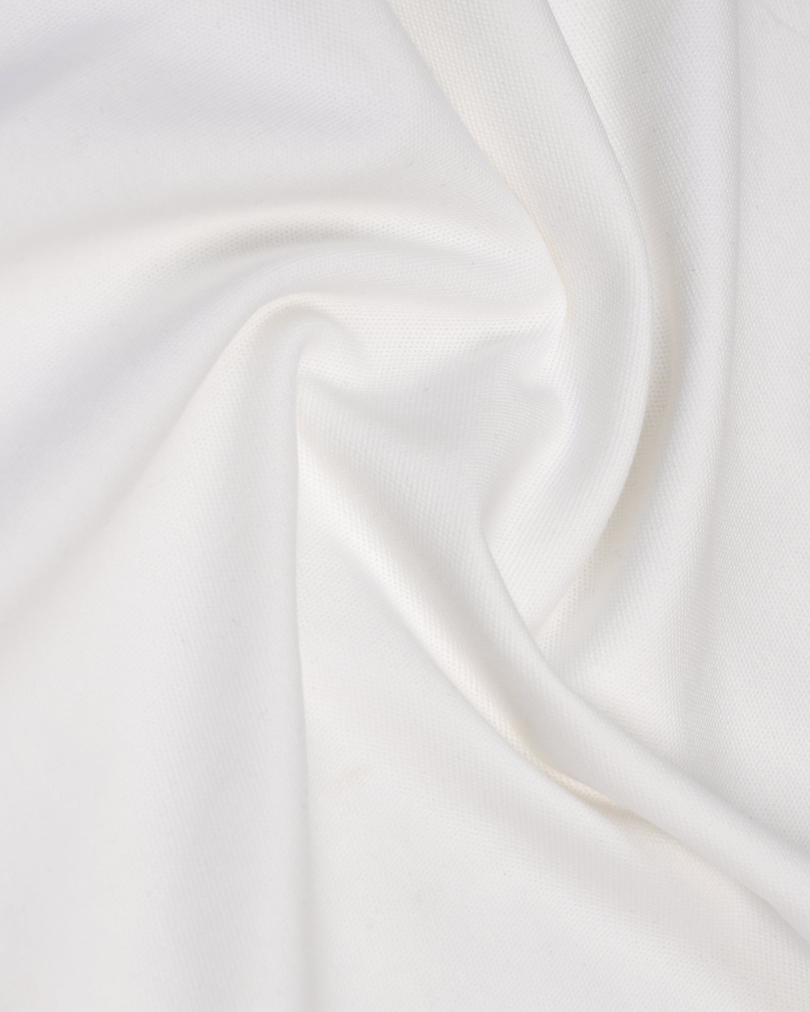 Crew Neck White Solid T-Shirt - Spectrum