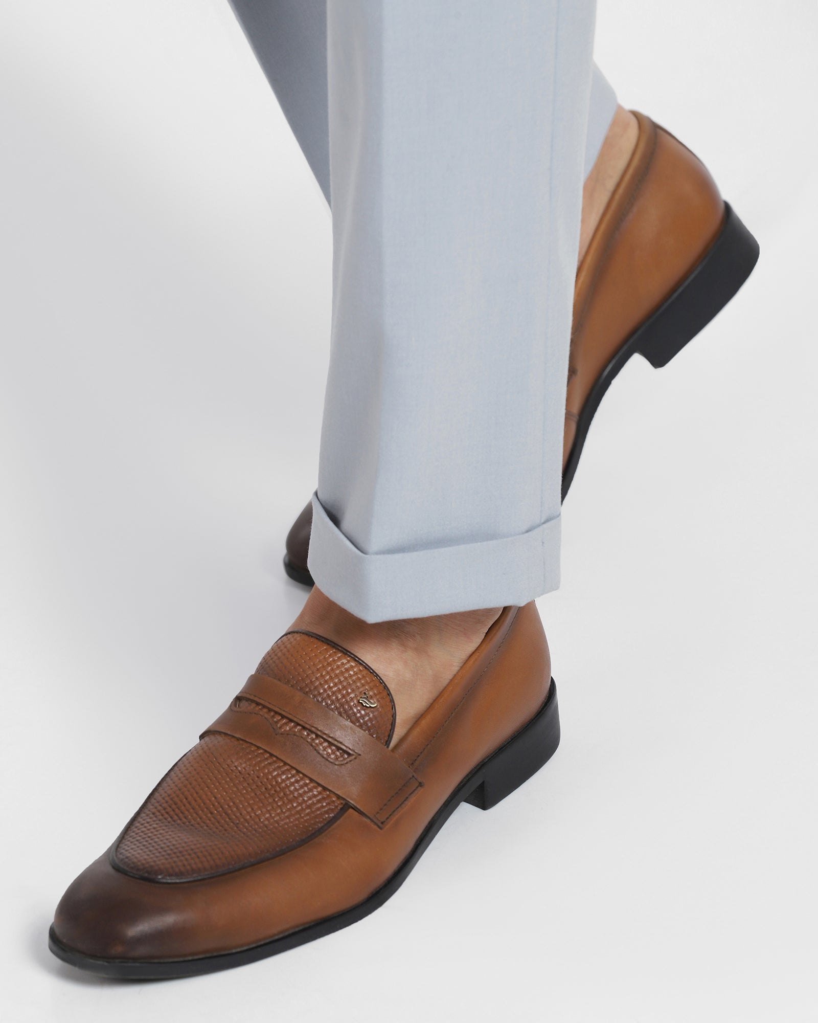 Slim Comfort B-95 Formal Light Blue Solid Trouser - Victor