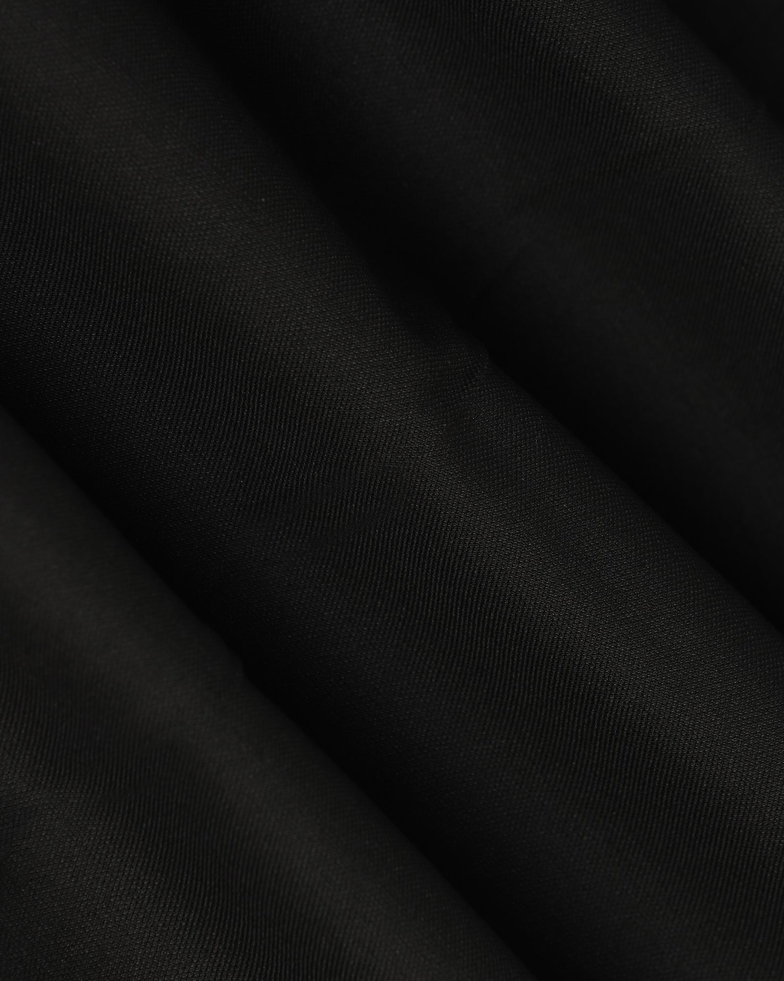 Straight B-90 Formal Black Solid Trouser - Musk