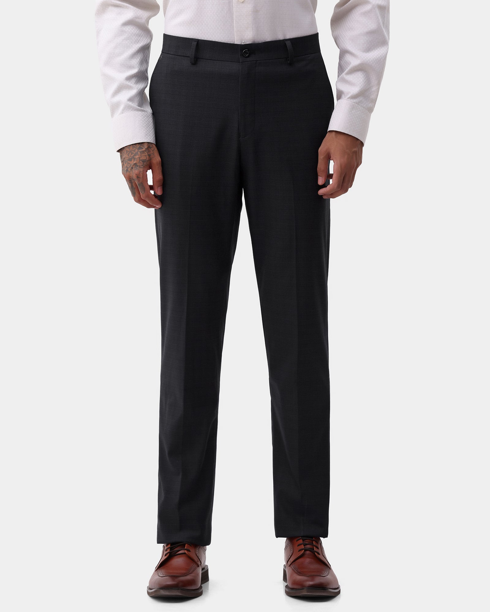 Charcoal Check Trouser - Sudd